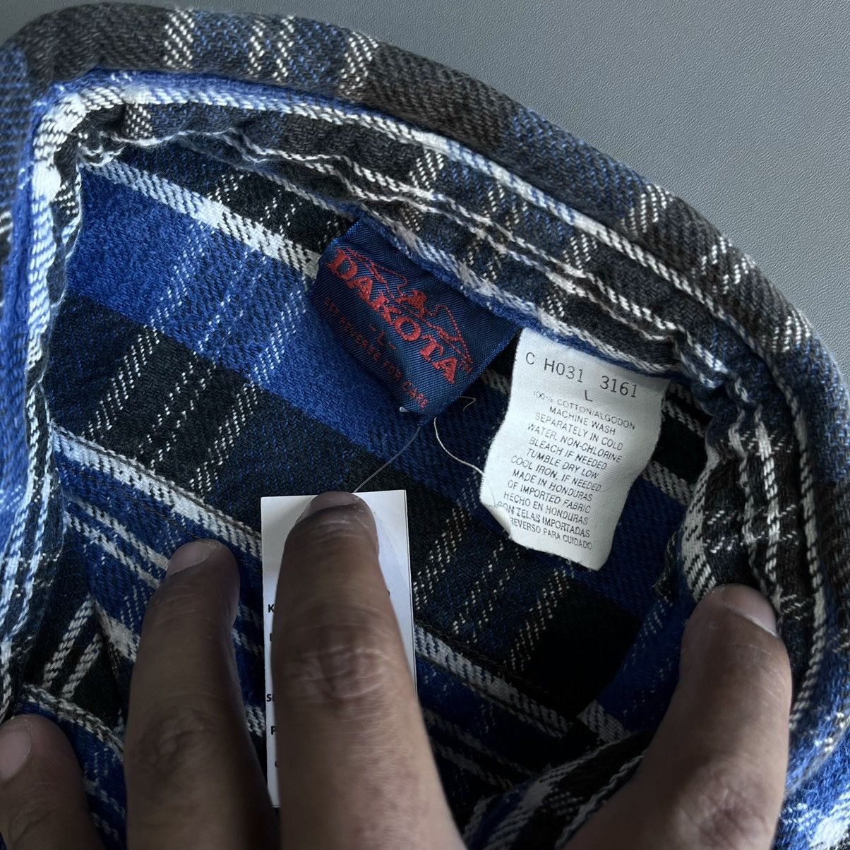 Flannel × Vintage Vintage 90's Flannel Shirt Double Pocket Size US L / EU 52-54 / 3 - 4 Thumbnail