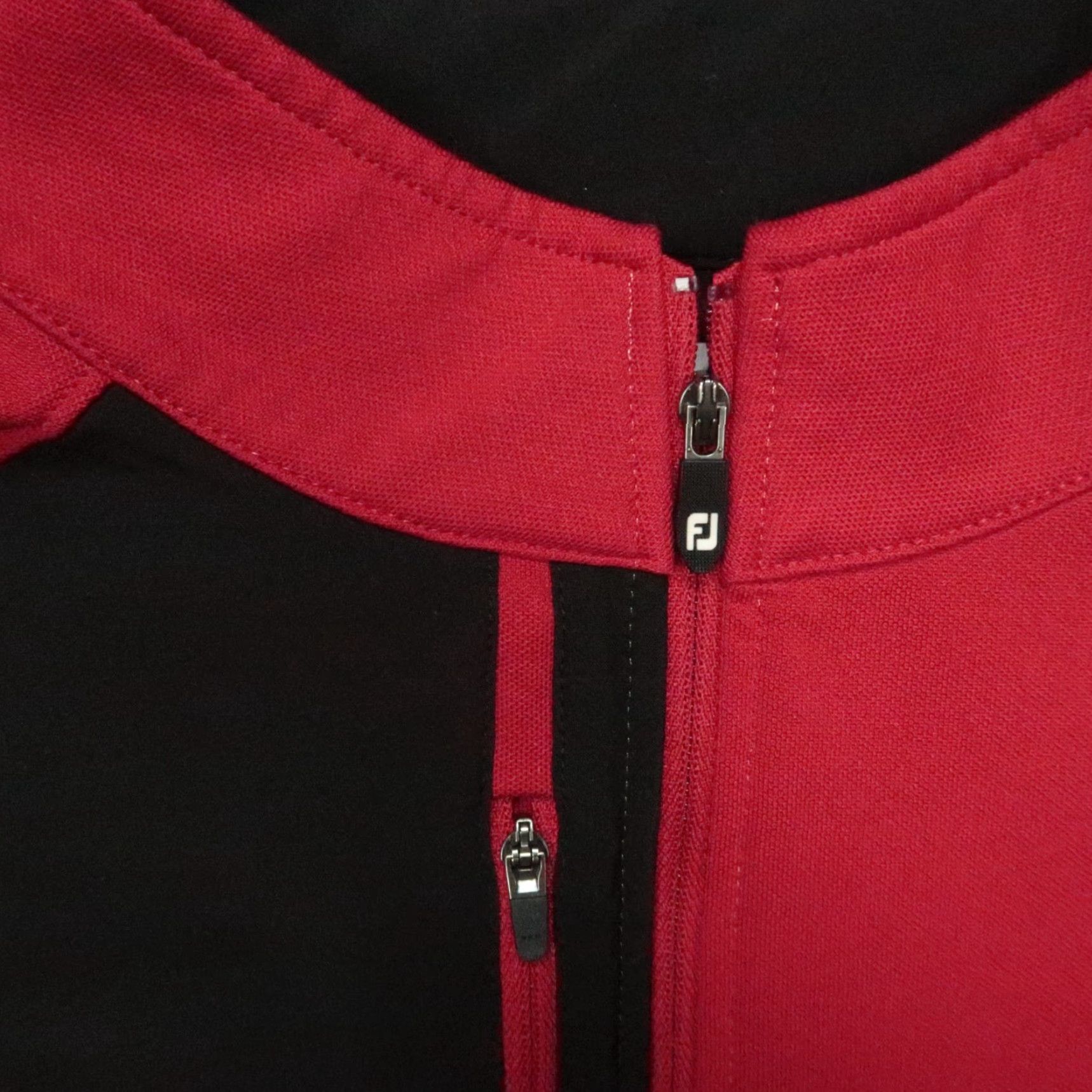 Footjoy FootJoy Pullover Mens M Red Crimson Pique Sport Midlayer 1/4 Zip Mock Neck Light Breathable Athletic Golf Shirt Size US M / EU 48-50 / 2 - 3 Thumbnail