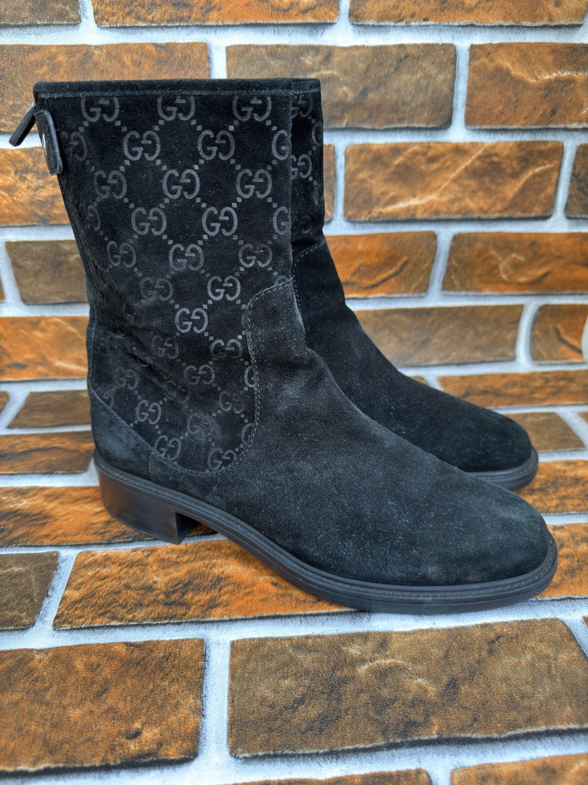 Gucci Suede Gg biker boots Size US 9 / IT 39 - 20 Thumbnail