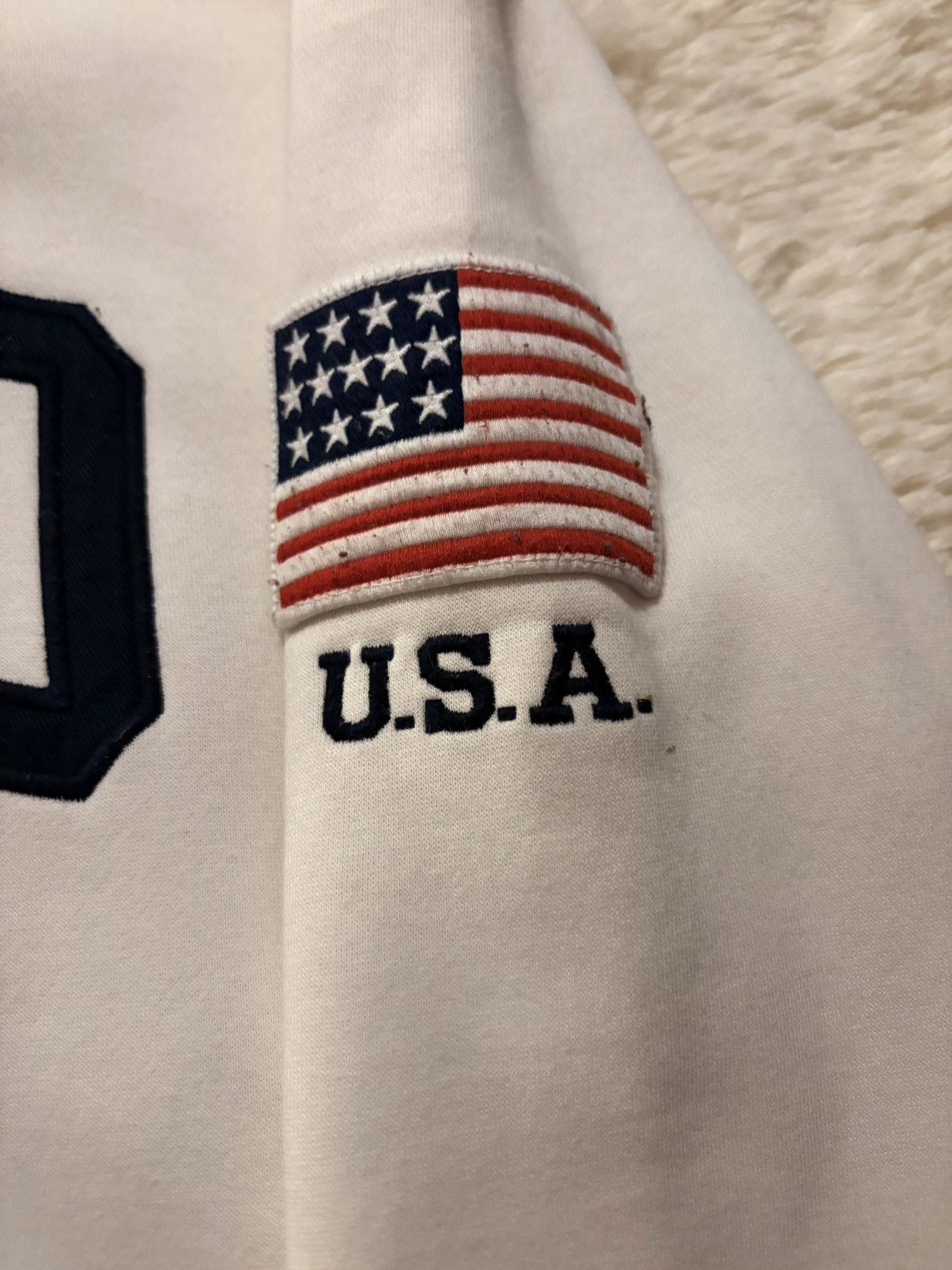 Polo Ralph Lauren Polo Ralph Lauren White Fleece Hoodie Embroidered US Size US S / EU 44-46 / 1 - 2 Thumbnail
