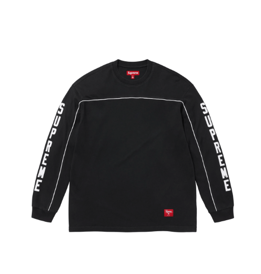 Supreme Supreme Paneled Piping L/S Top Black Size XL Size US XL / EU 56 / 4 - 1 Thumbnail