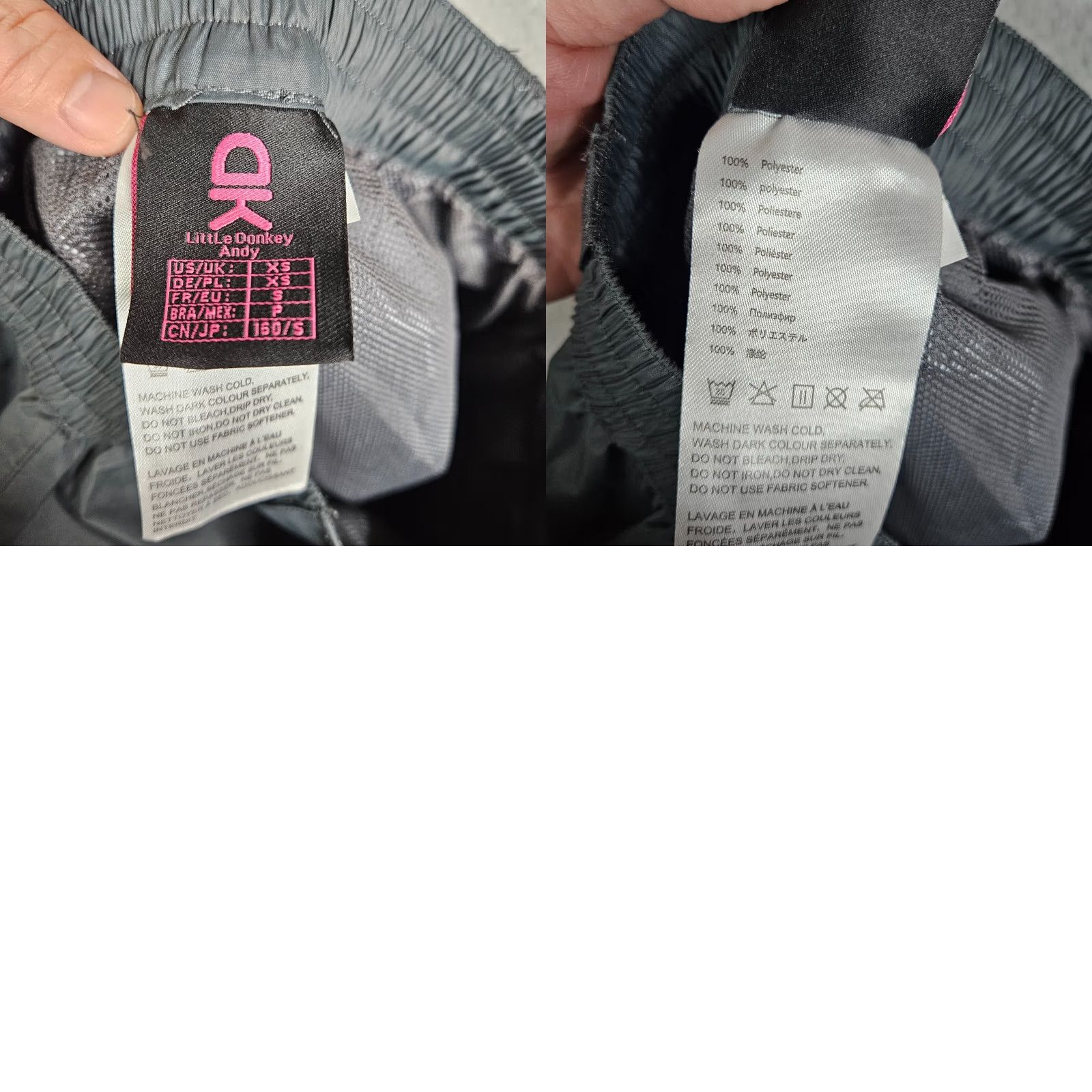 Vintage DK Little Donkey Sports Pants XS Regular Breathable Gray Women/Adult Sports Outdoor Visible Measurements New Size 26" / US 2 / IT 38 - 9 Thumbnail