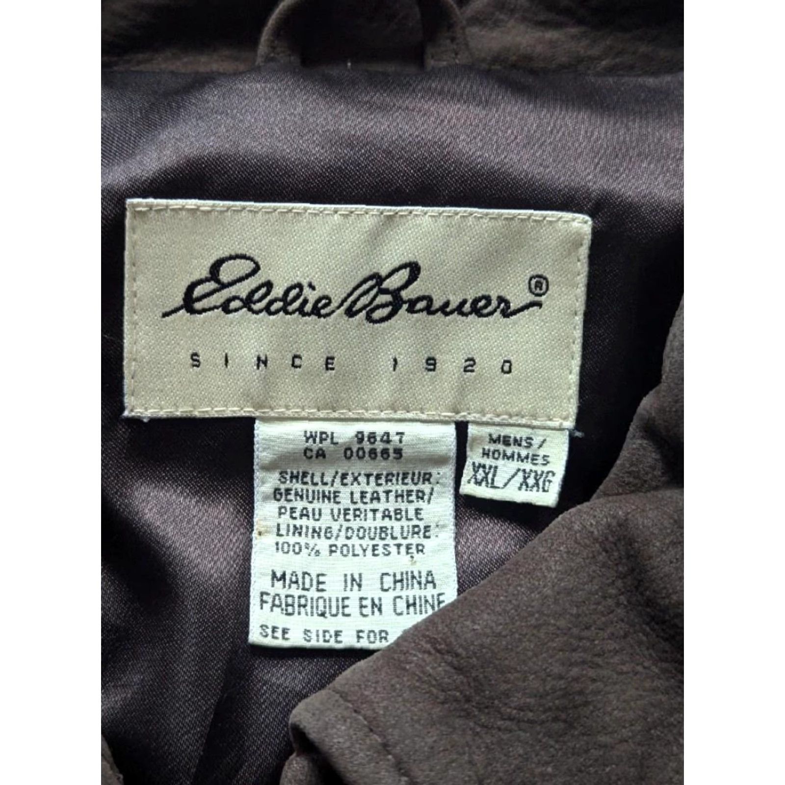 Eddie Bauer VINTAGE Eddie Bauer Leather Jacket 2XL Brown Motorcycle Mens 50-52 Size US XXL / EU 58 / 5 - 6 Thumbnail