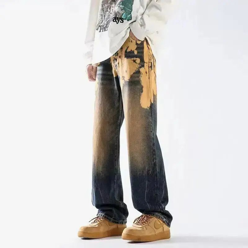 Japanese Brand Trendy Gradient Tie-Dye Design Men's Jeans Size US 32 / EU 48 - 6 Thumbnail