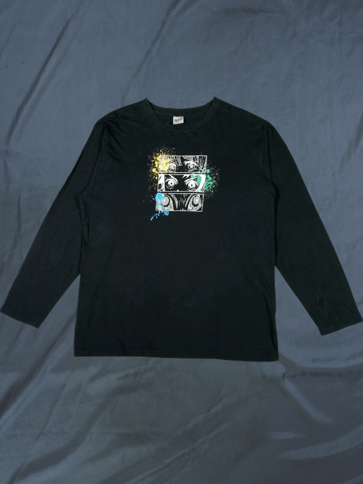 Anime × Cartoon Network × Japanese Brand "DEMON SLAYER" KIMETSU NO YAIBA LONG SLEEVE TSHIRT Size US XL / EU 56 / 4 - 16 Thumbnail