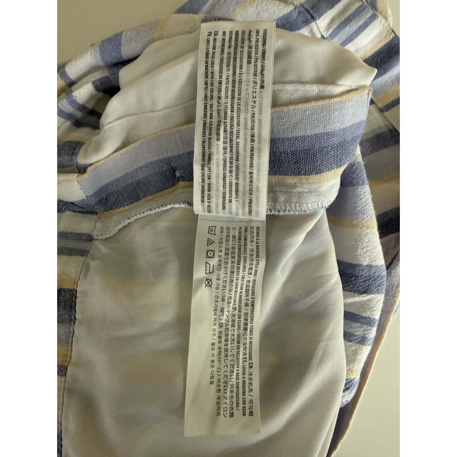 Hollister Hollister Blue White Striped Short Overalls Women M- B008 Size 28" / US 6 / IT 42 - 6 Thumbnail