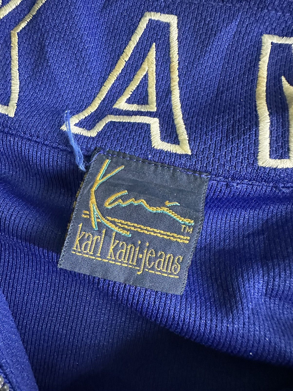 Karl Kani × Vintage Karl Kani Embroidered Logo Zipper Sweater Size US L / EU 52-54 / 3 - 8 Thumbnail