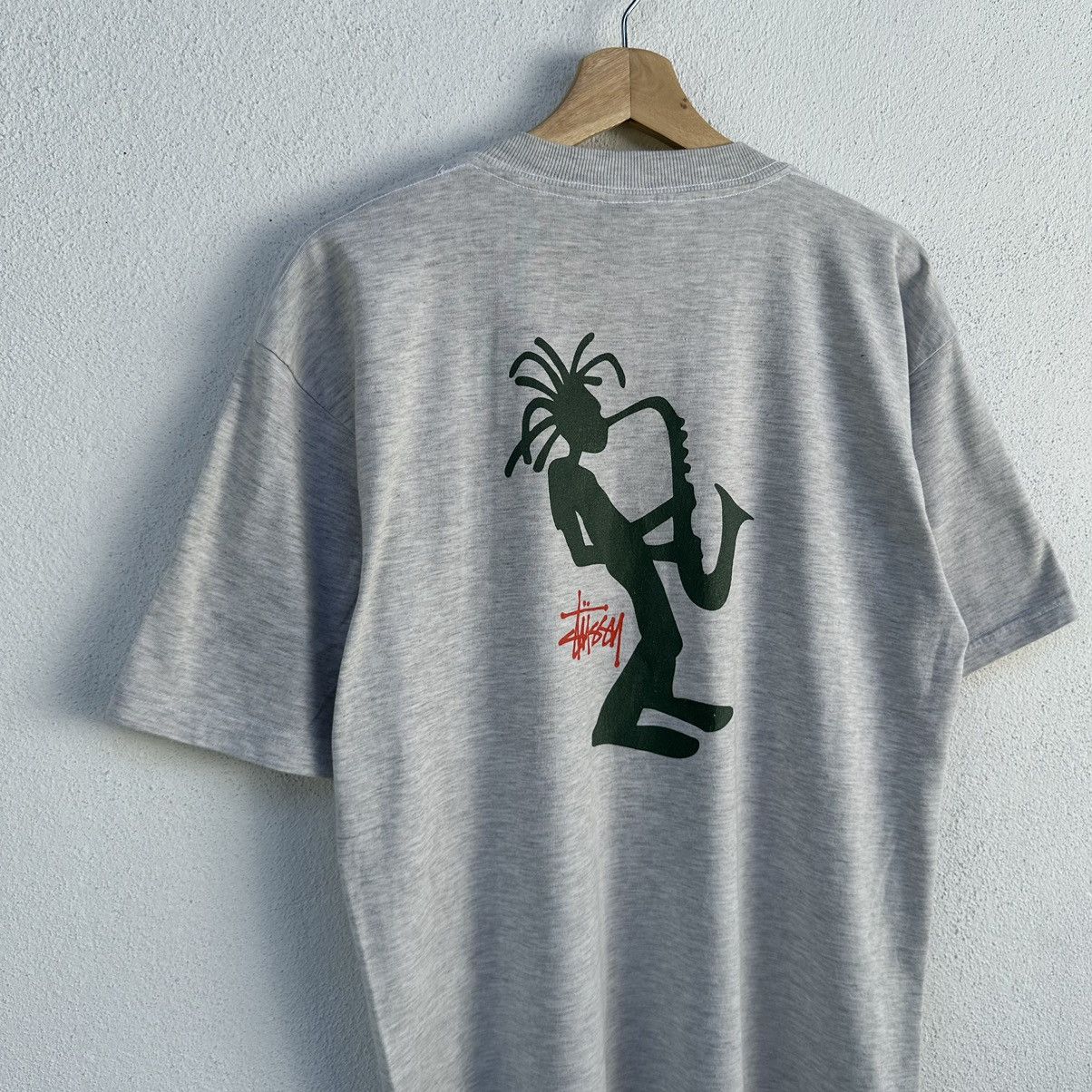 Stussy × Vintage Vintage 90’s Stussy Rasta T Shirt Size US L / EU 52-54 / 3 - 4 Thumbnail