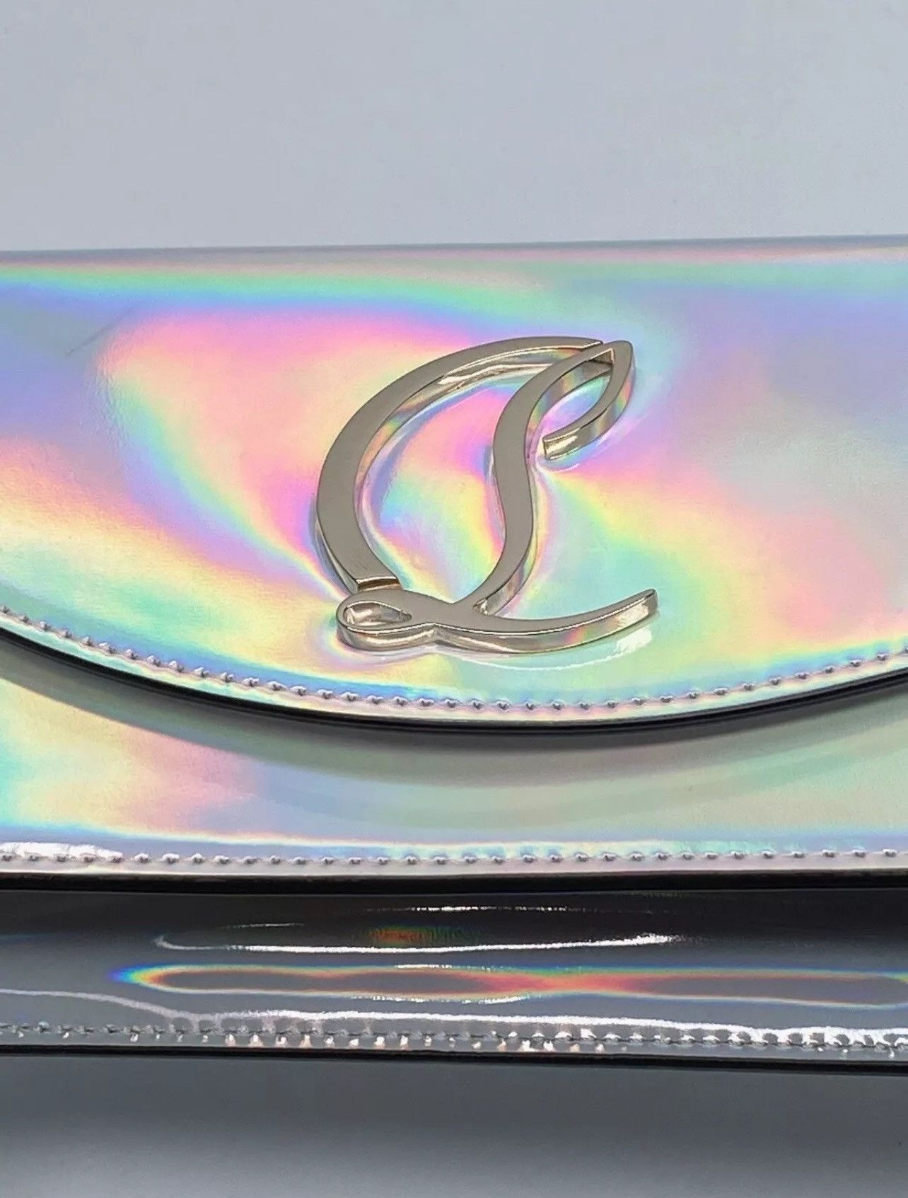 Christian Louboutin Christian Louboutin iridescent leather clutch shoulder bag Size ONE SIZE - 7 Thumbnail