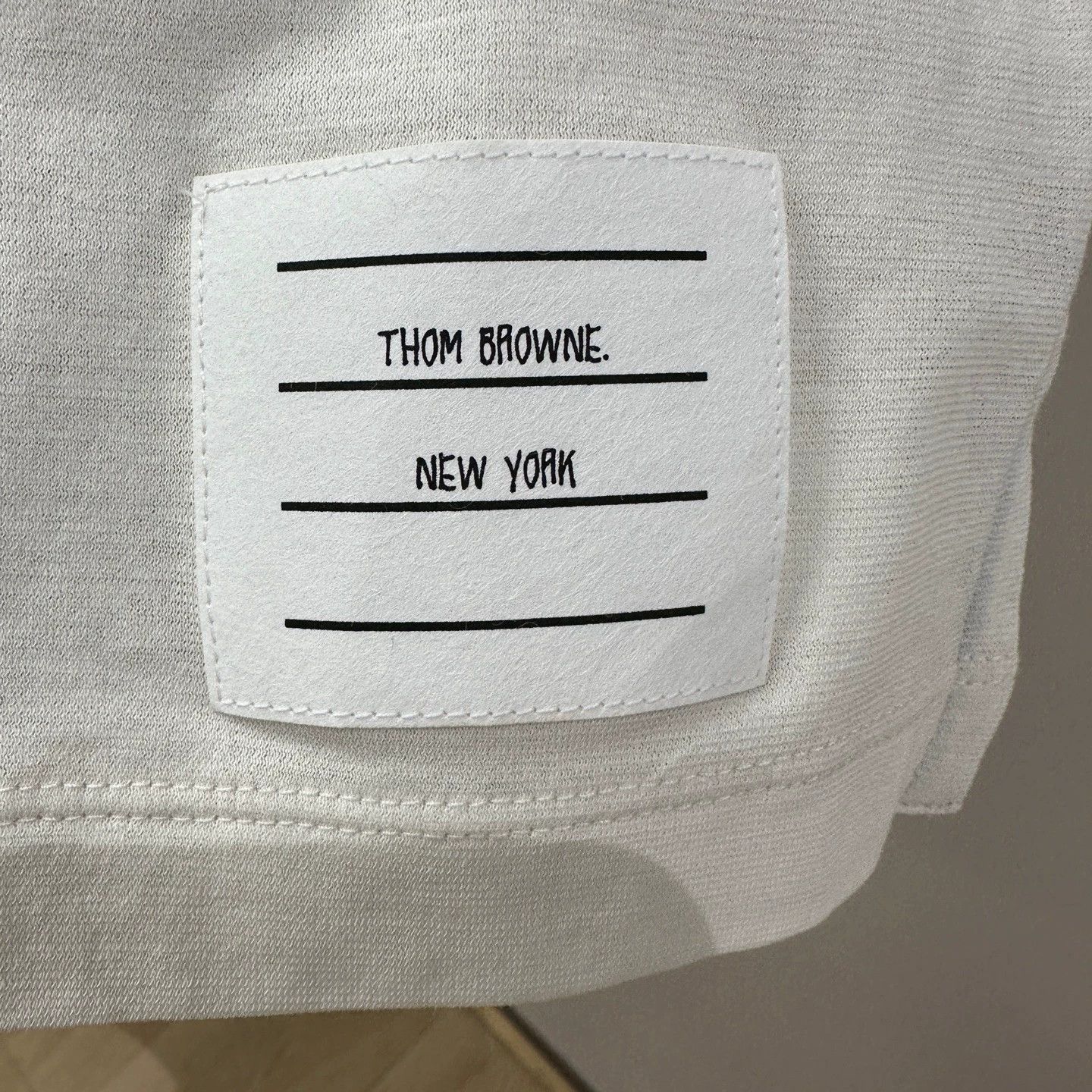 Thom Browne ThomBrowne apr661 colorblock long sleeve cotton tee 42 Size M / US 6-8 / IT 42-44 - 6 Thumbnail