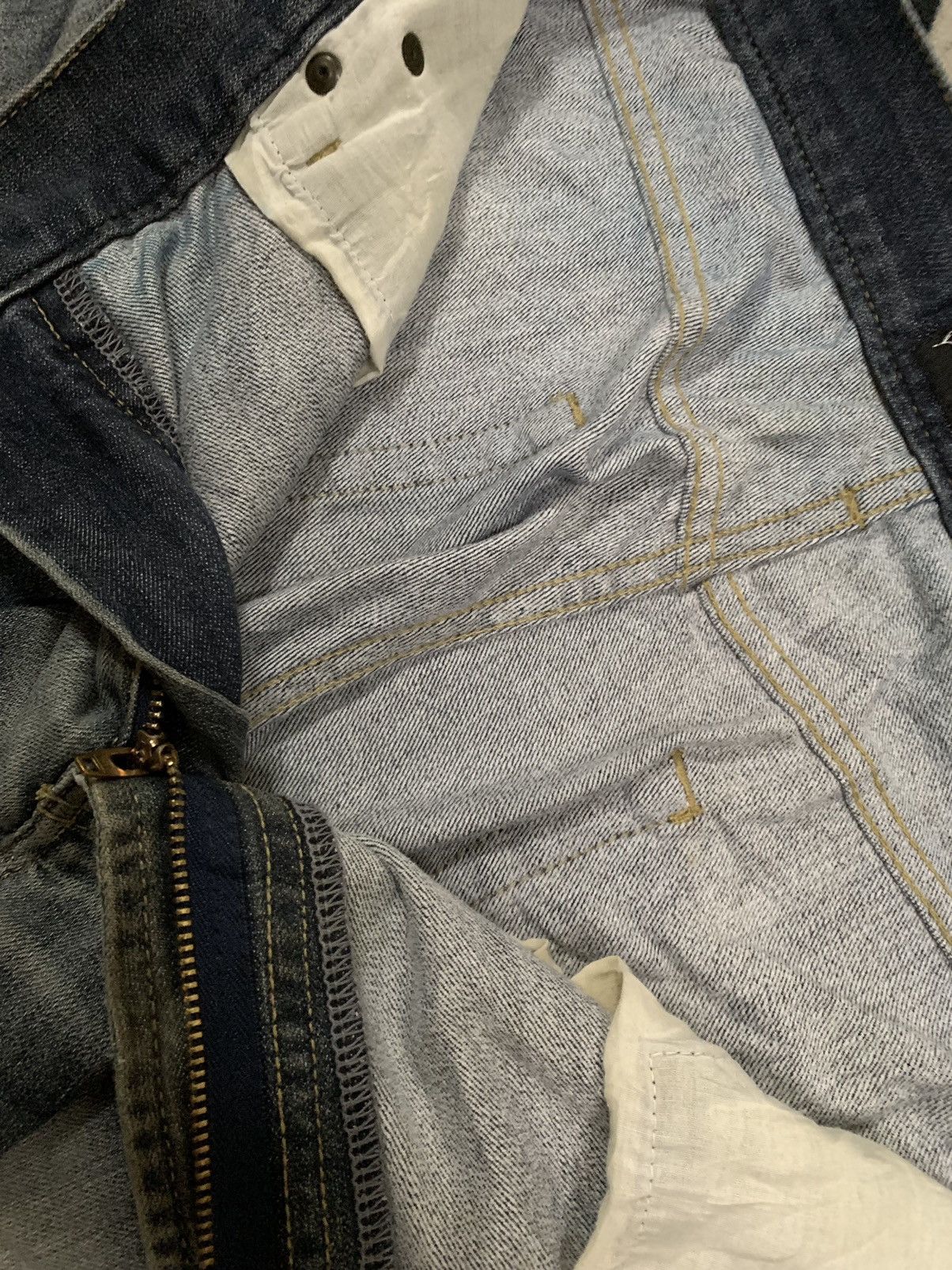 14th Addiction Vintage Japanese Brand Oririn Loose Distressed Grunge Jeans Size US 33 - 17 Thumbnail