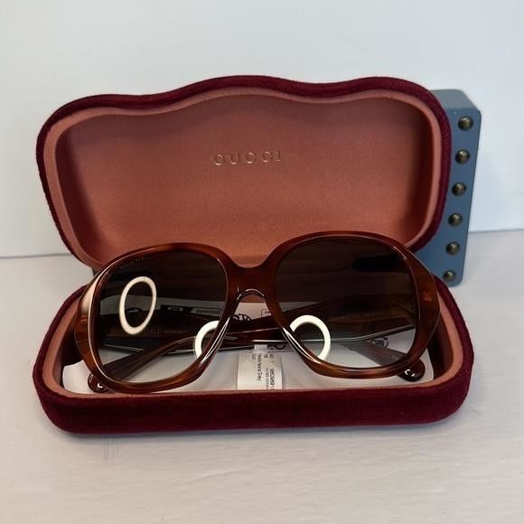 Gucci 💯 - New Authentic GUCCI GG0796S-003 Oversized Octagonal Su Size ONE SIZE - 2 Thumbnail