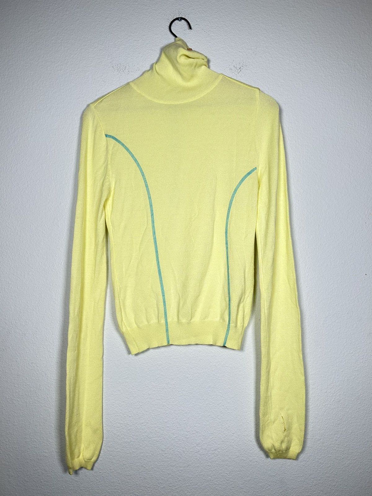 Andersson Bell Contrast Stitch Cropped Turtleneck Size US S / EU 44-46 / 1 - 1 Thumbnail