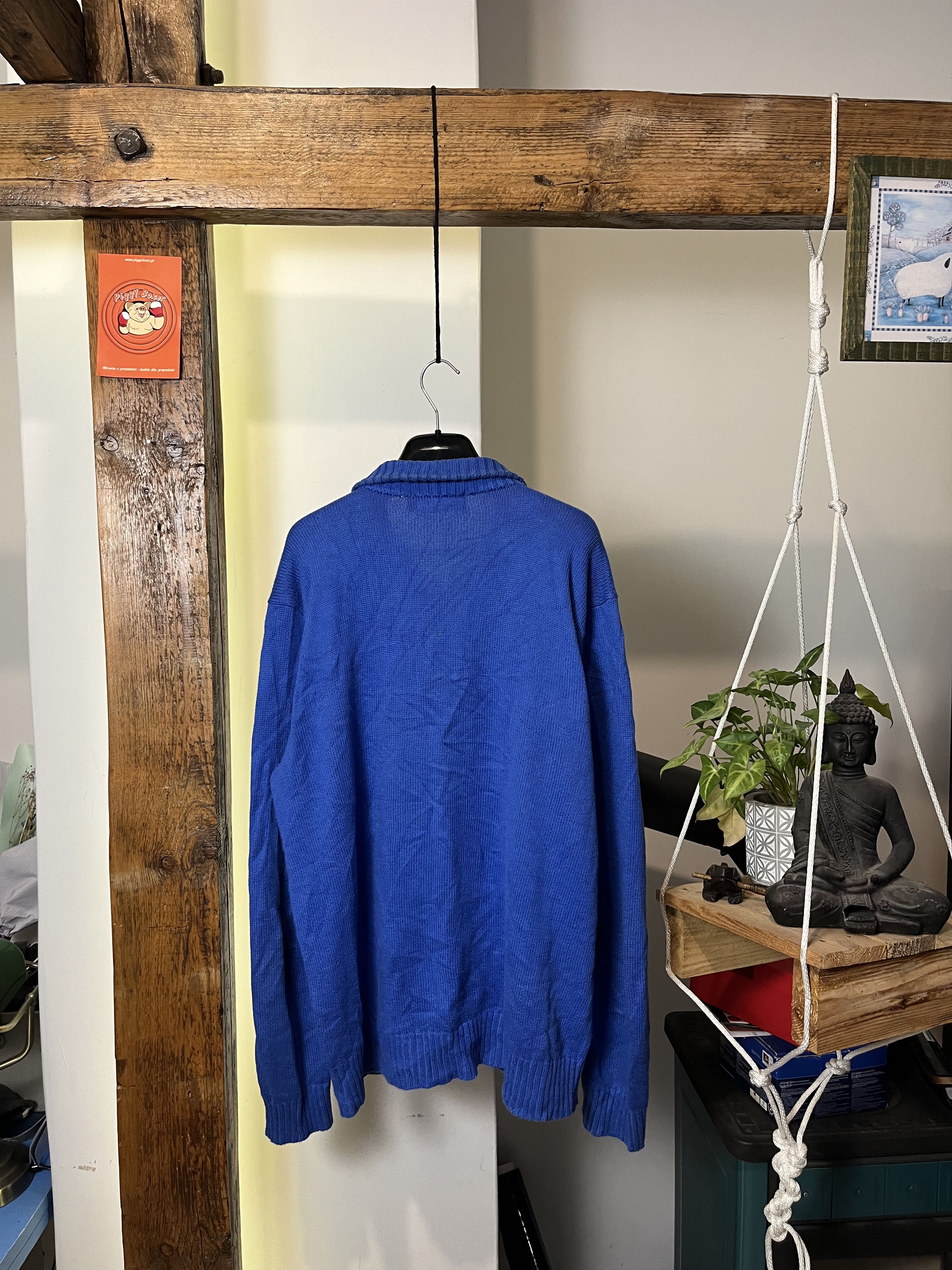 Polo Ralph Lauren × Vintage 90s Polo Ralph Lauren 1/4 Turtleneck Zipper Sweater Size US XL / EU 56 / 4 - 2 Thumbnail