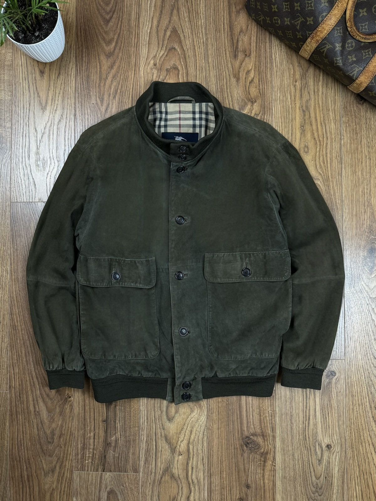 Burberry Vintage leather jacket Burberry original luxury casual item Size US M / EU 48-50 / 2 - 1 Thumbnail