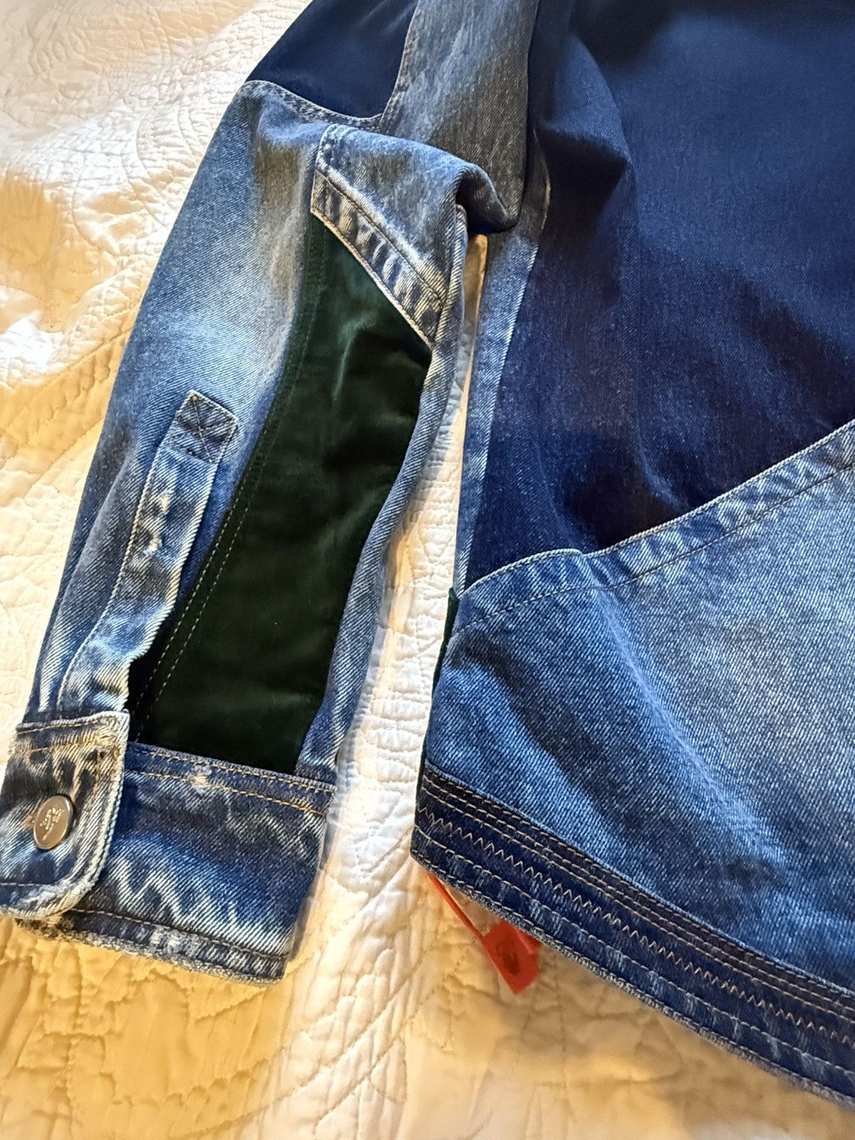 Off-White OFF WHITE denim patchwork jacket FALL/WINTER 2020 Collection Size US XL / EU 56 / 4 - 11 Thumbnail