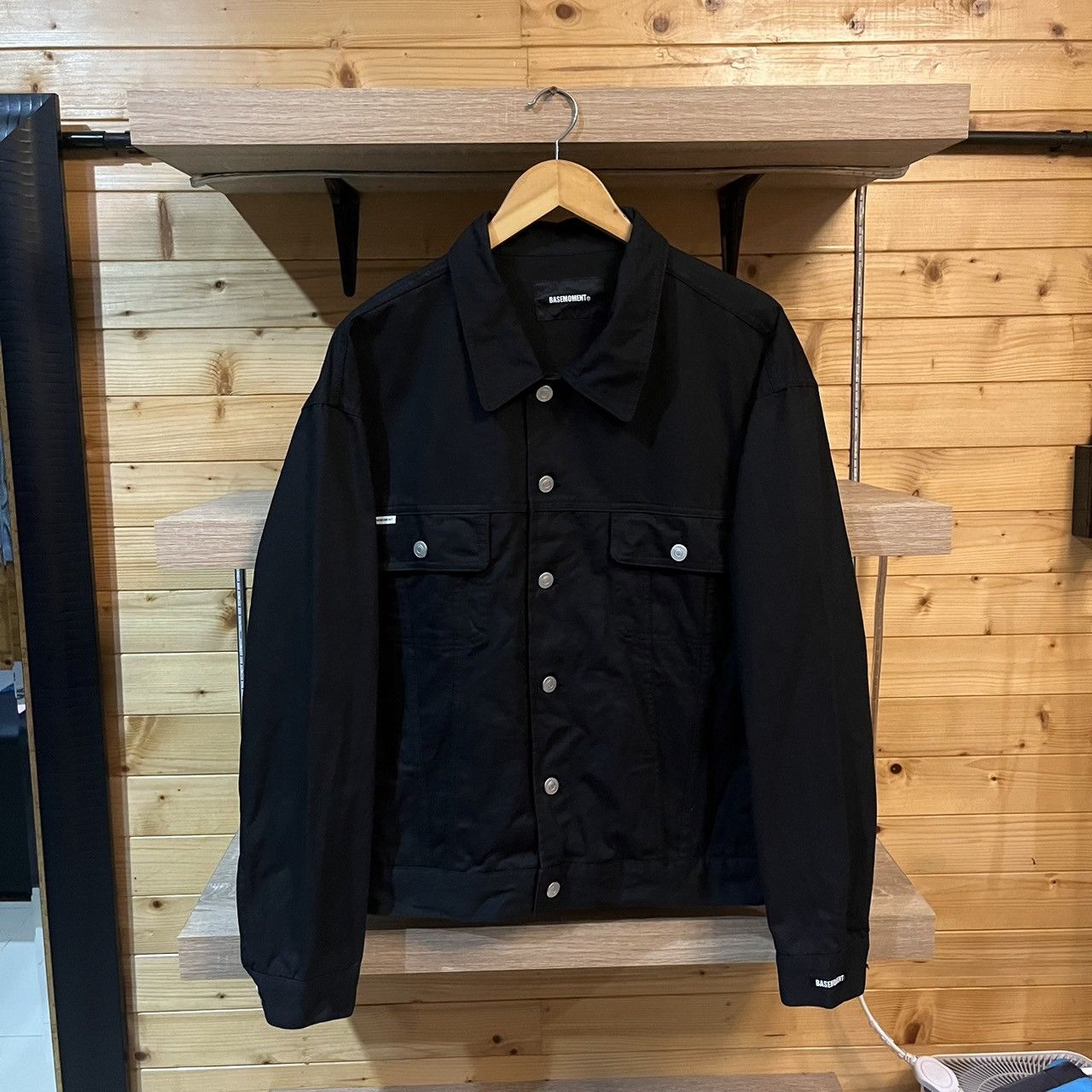Japanese Brand basemoment jesuits cross black denim jacket Size US L / EU 52-54 / 3 - 2 Thumbnail