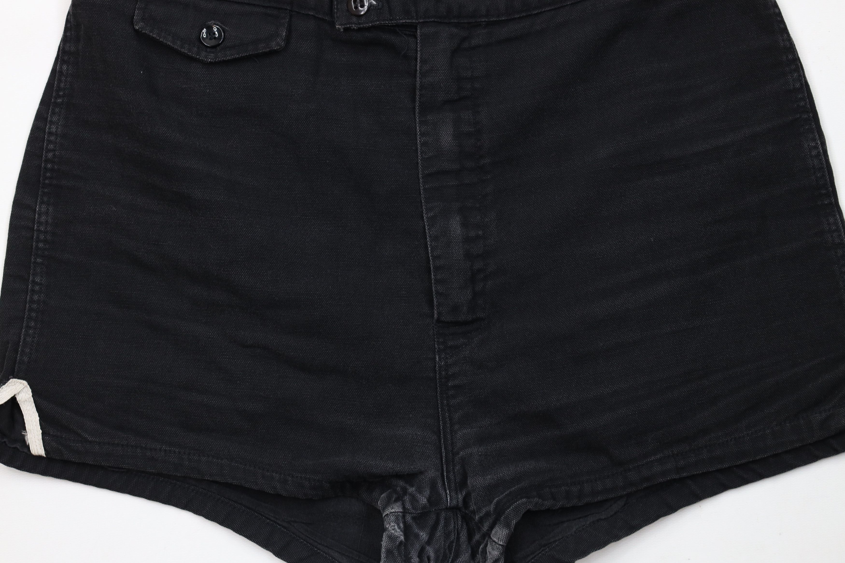 Vintage Vintage 50s Streetwear Seafarers Above Knee Shorts Black USA Size US 30 / EU 46 - 3 Thumbnail