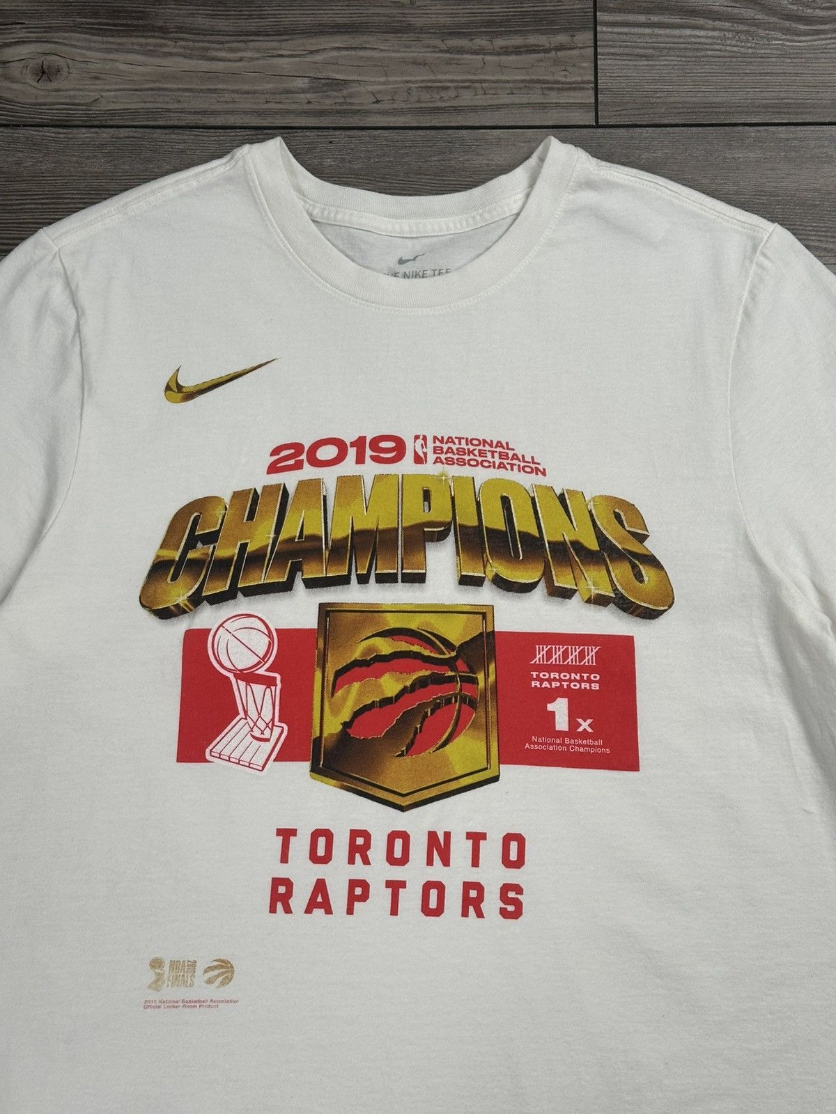 NBA × Nike Toronto Raptors x Nike 2019 Nba Champions T Shirt Size US M / EU 48-50 / 2 - 2 Thumbnail