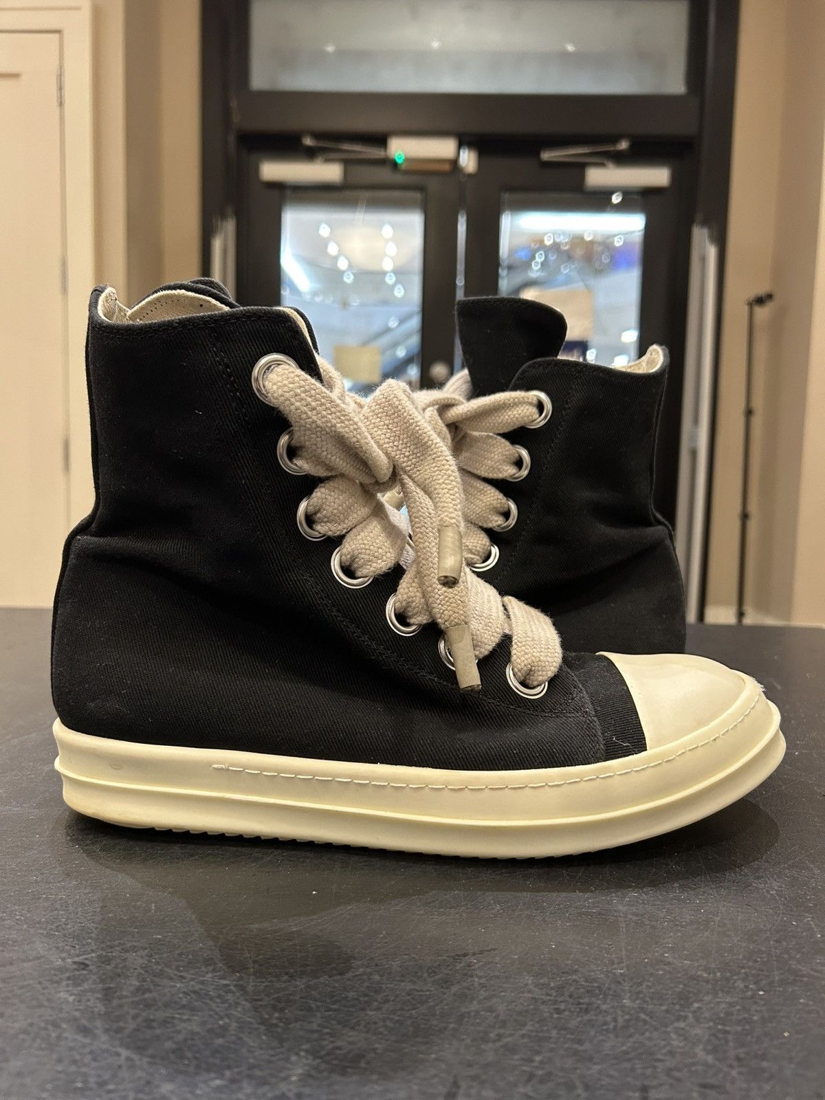 Rick Owens Drkshdw Rick Owens DRKSHDW Jumbolace Ramones Size US 12 / EU 45 - 1 Thumbnail
