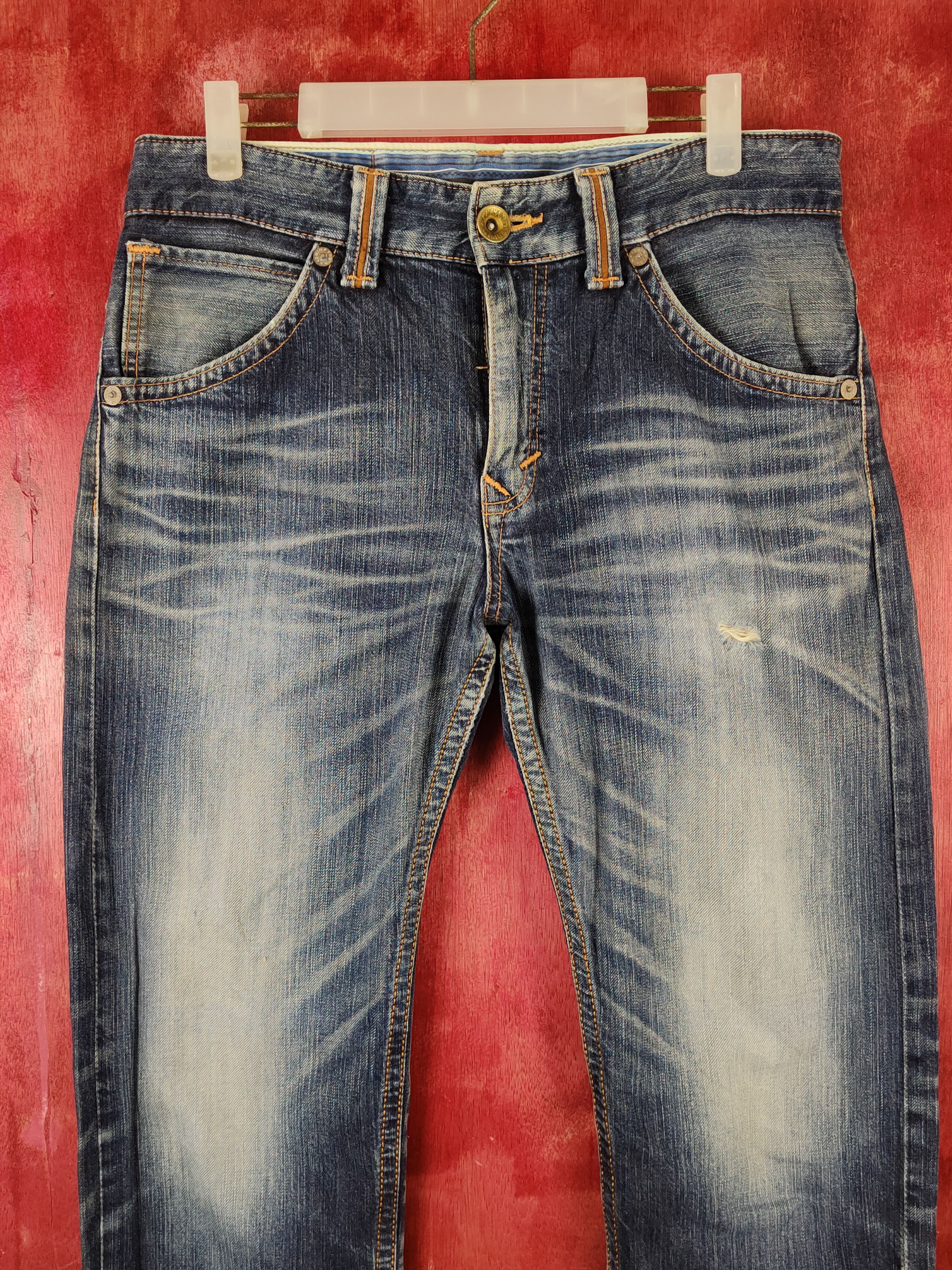 Edwin Edwin exclusive vintage Distressed Ripped denim Jeans #S2247 Size US 31 - 2 Thumbnail