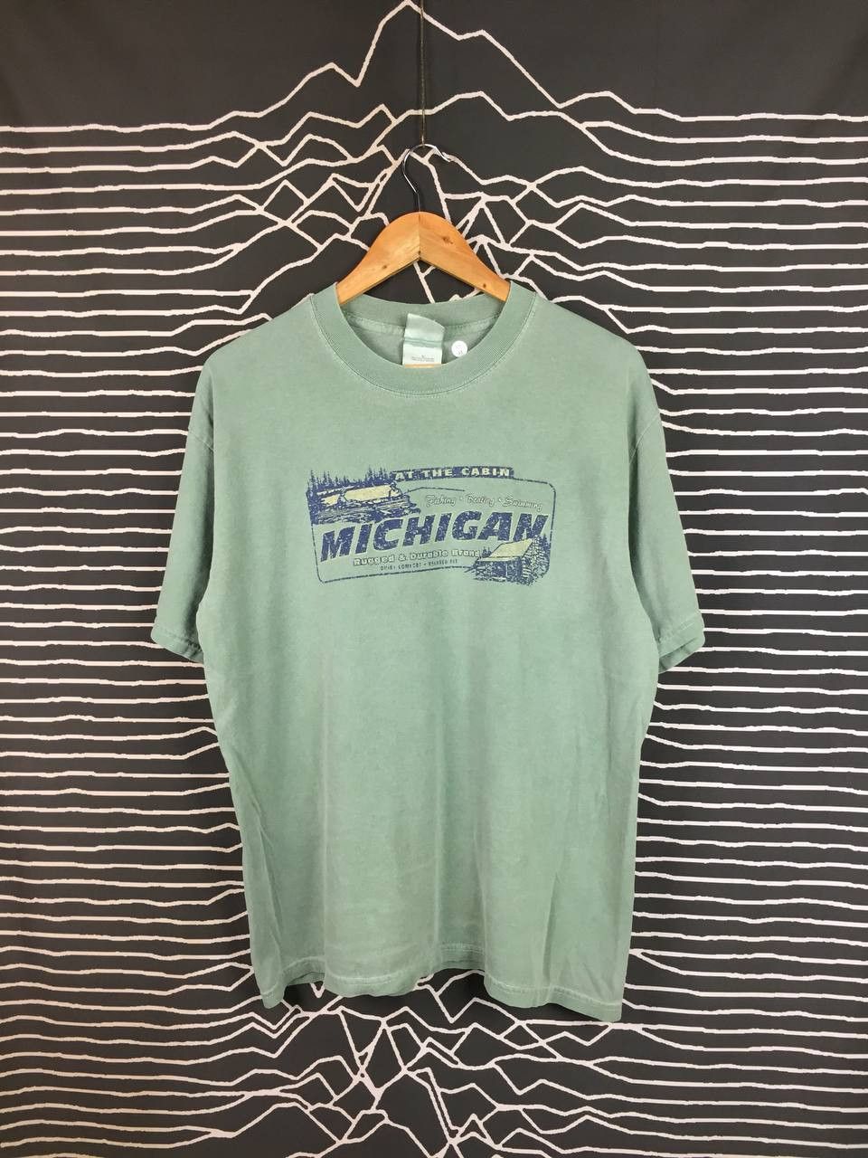 Vintage Vtg Y2K Michigan Cabin Life Fishing Boating Outdoor Tee Size US L / EU 52-54 / 3 - 2 Thumbnail