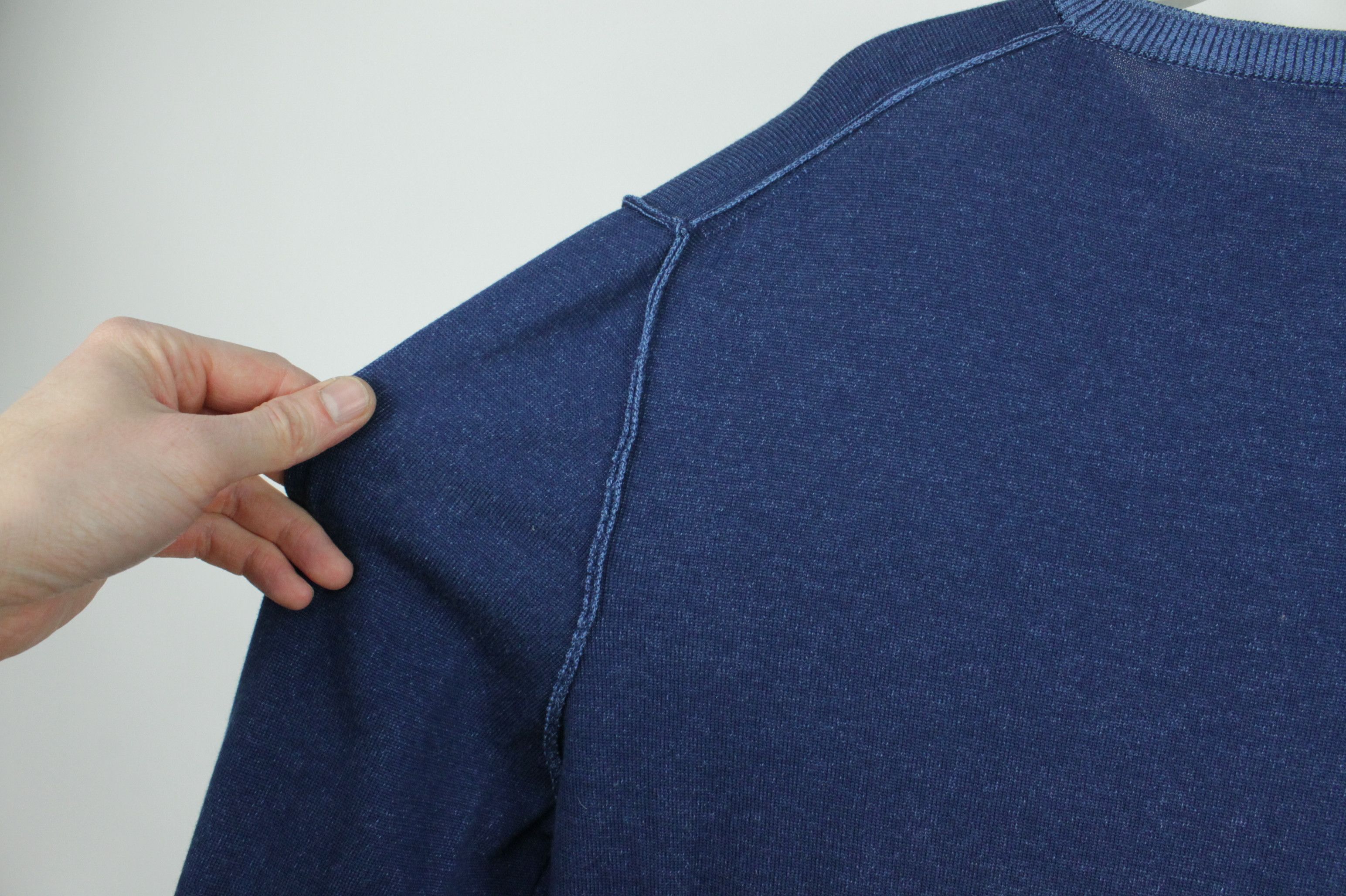 Other Italian H953 Blue Cotton Pullover Jumper Men's Size US XL / EU 56 / 4 - 7 Thumbnail