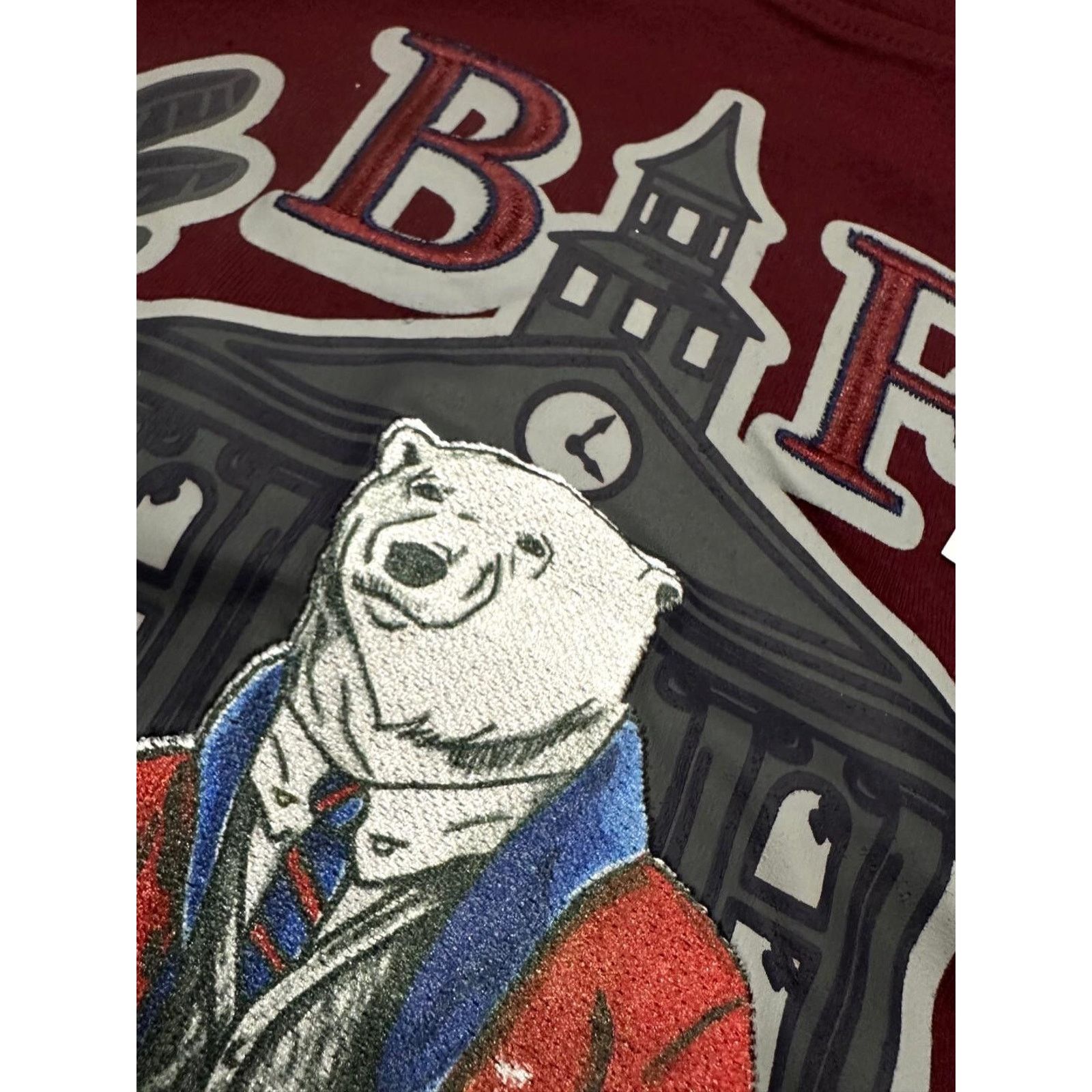 Born Fly Born Fly Men's T-Shirt Embroidered Puff Print Academic Tee Size US M / EU 48-50 / 2 - 4 Thumbnail