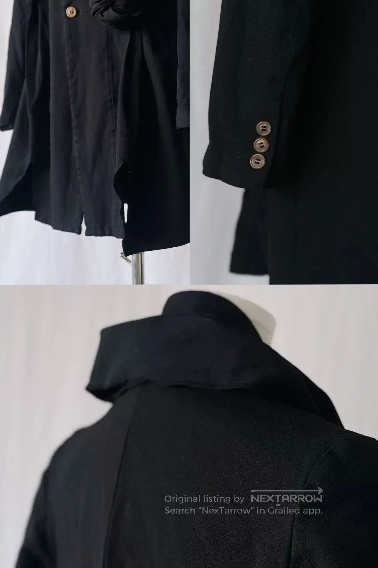 CDG by Comme des Garcons CDG Black Tailored Jacket with Cutouts. Size XS / US 0-2 / IT 36-38 - 8 Thumbnail