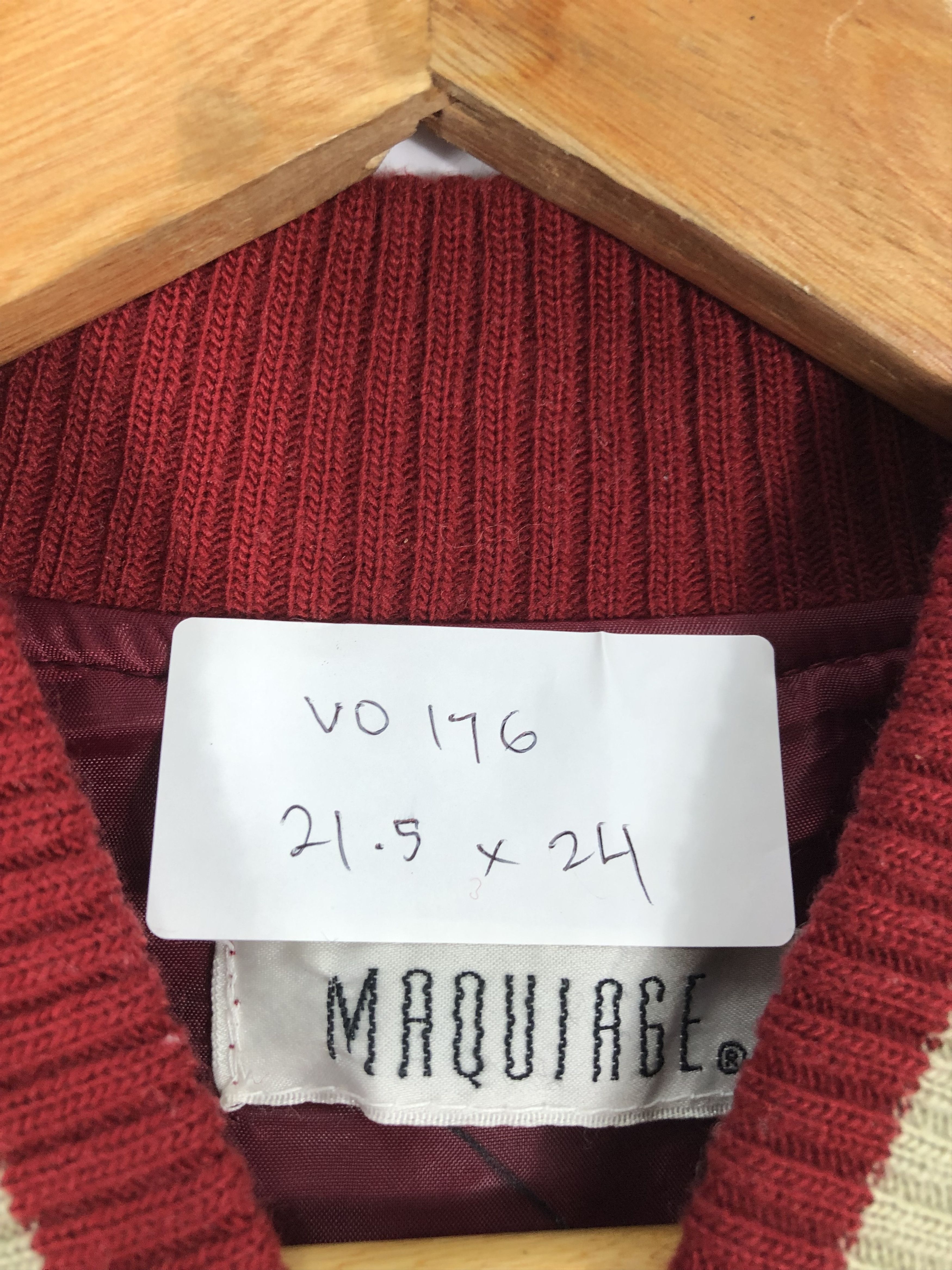 Japanese Brand Vintage 80s Varsity Jacket Red Made In Japan V0176 Size US L / EU 52-54 / 3 - 11 Thumbnail