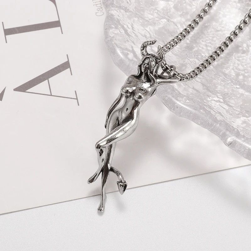 Jewelry Magic Beautiful Girl Pendant Necklace Size ONE SIZE - 1 Thumbnail