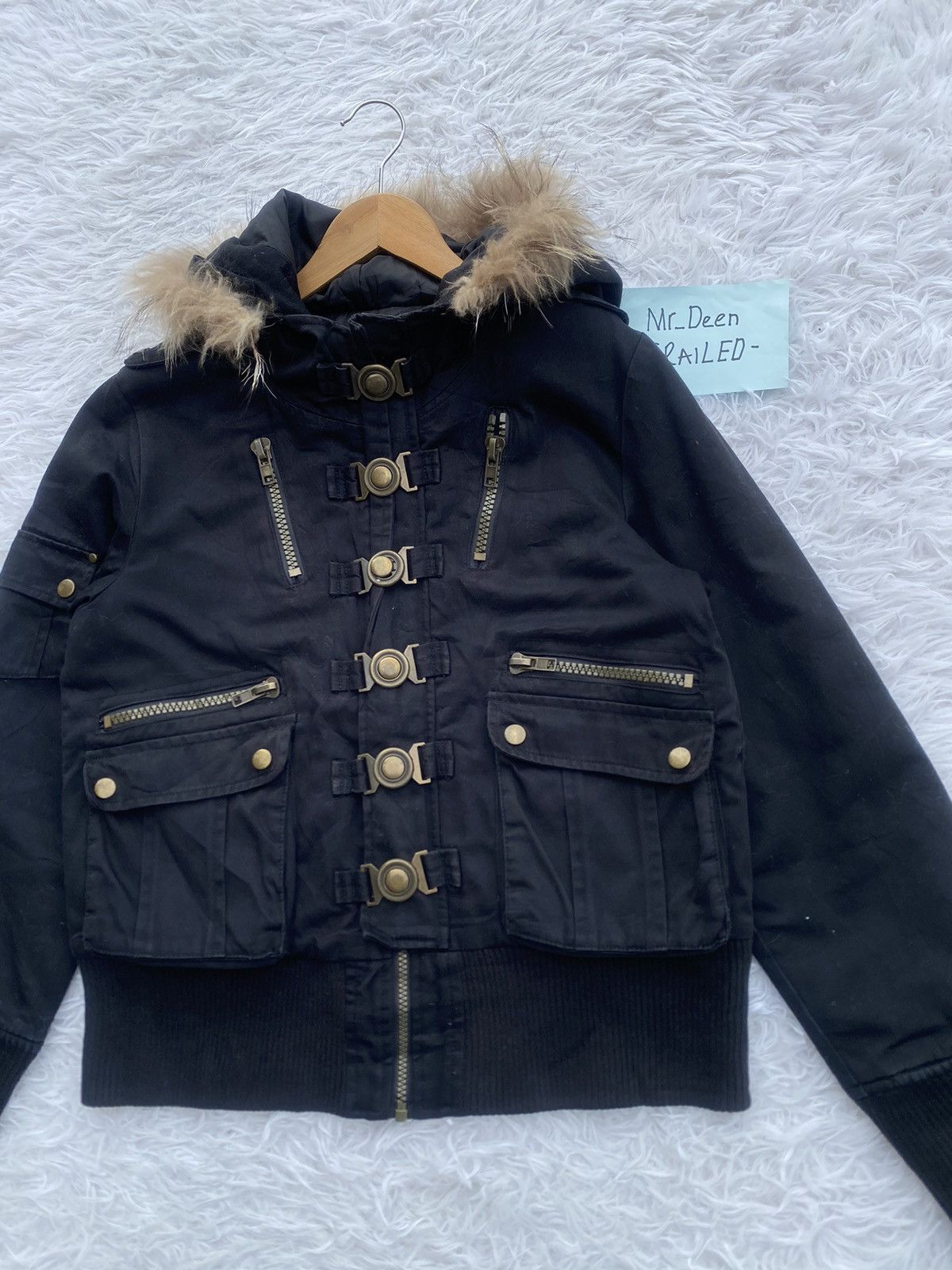Japanese Brand Rare Rote Rose Japanese Brand Furry Jacket Size US S / EU 44-46 / 1 - 4 Thumbnail