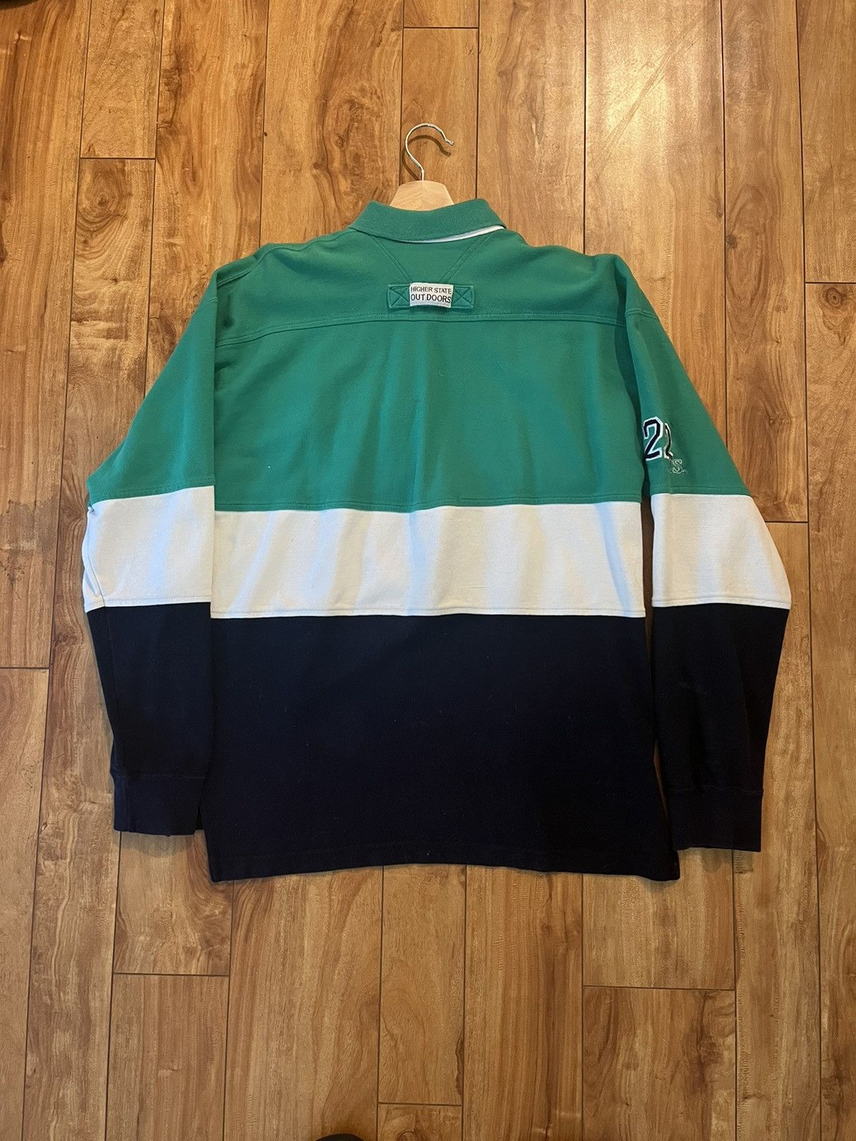 Vintage Higher State Outdoors Vintage Polo Long Sleeve Size US M / EU 48-50 / 2 - 2 Thumbnail