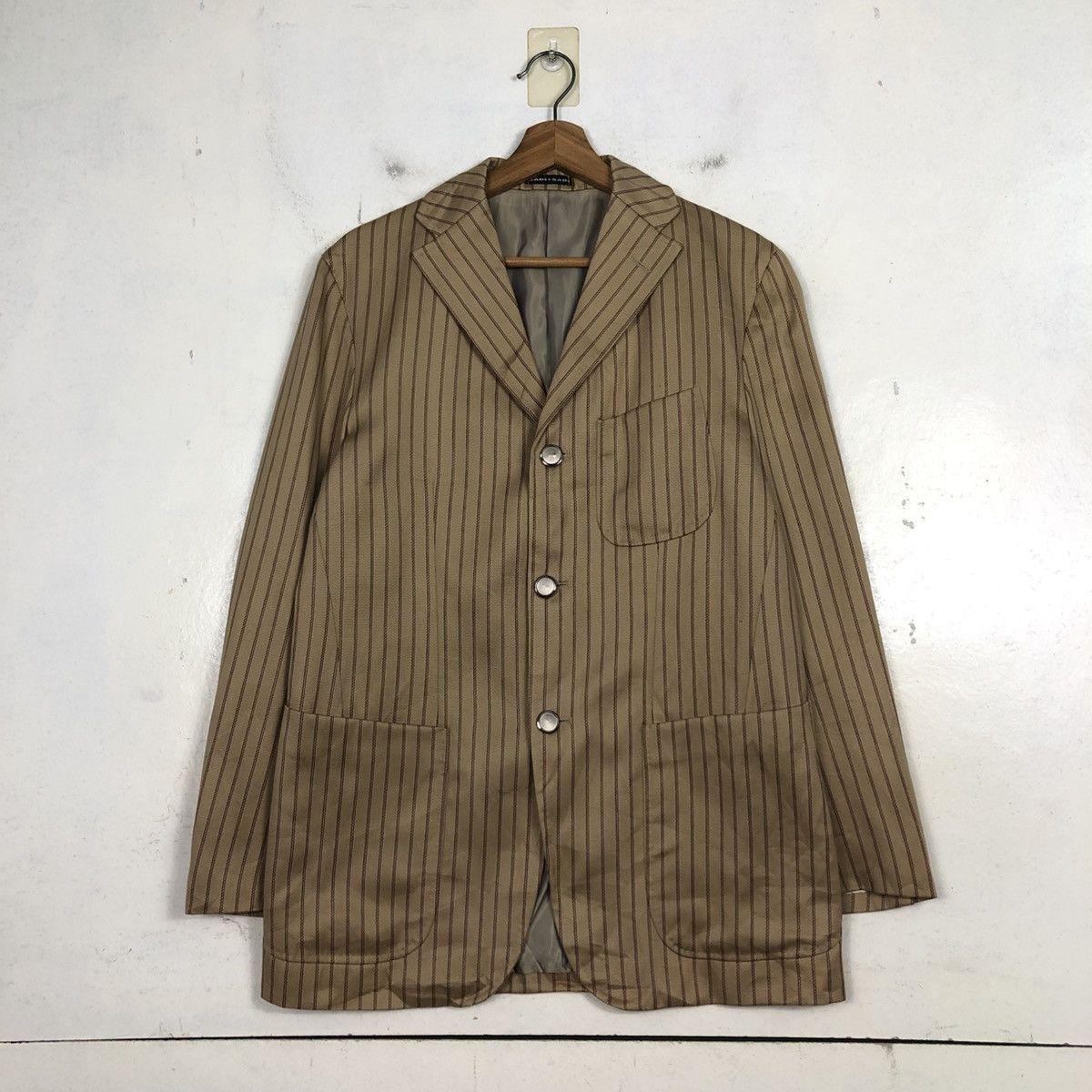 Issey Miyake 💥VINTAGE CHORE WORK JACKET STRIPED SABI SABI Size US M / EU 48-50 / 2 - 3 Thumbnail