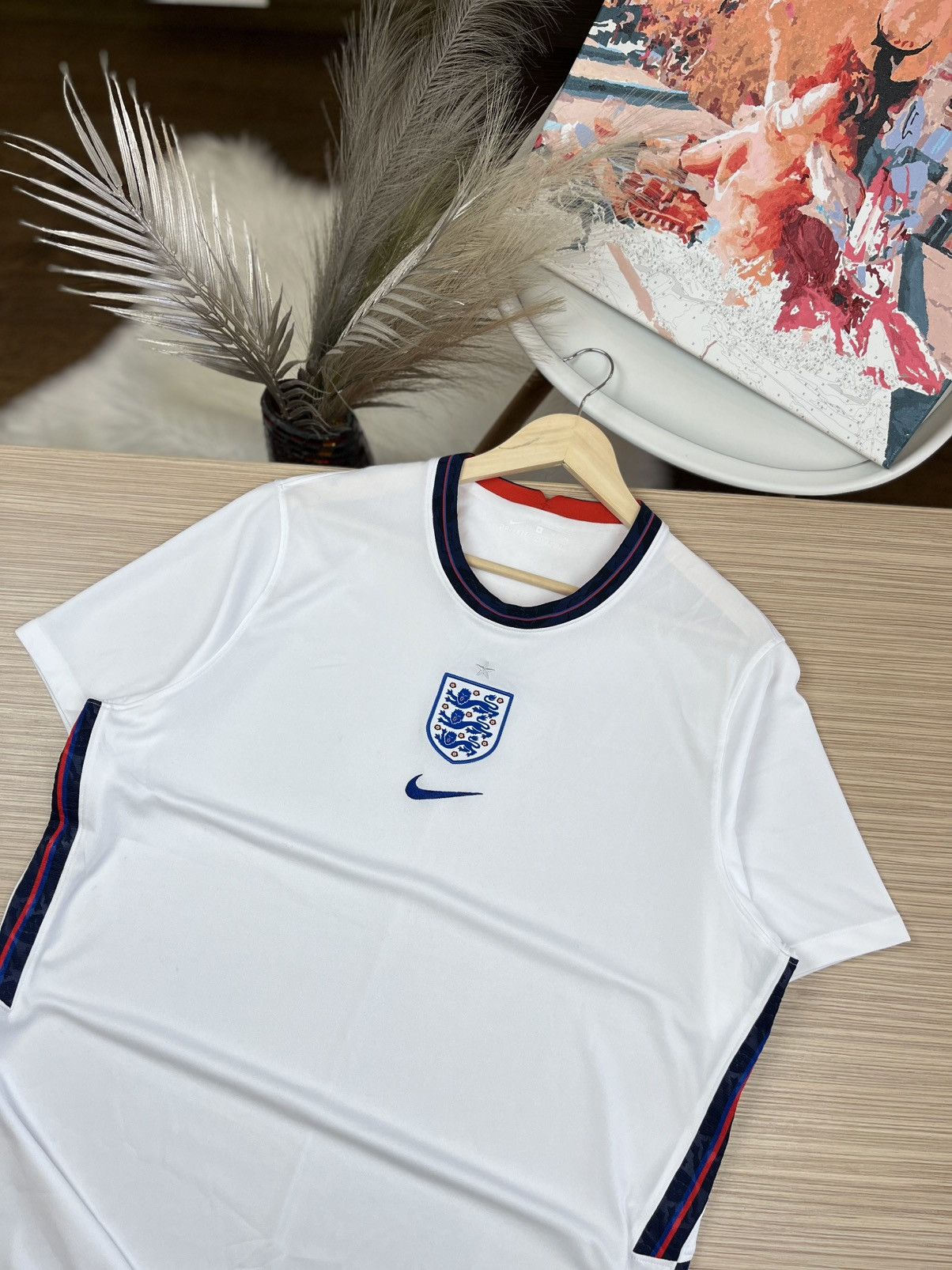 Nike × Vintage ENGLAND NIKE 2020 EURO FOOTBALL HOME JERSEY Size US XL / EU 56 / 4 - 2 Thumbnail