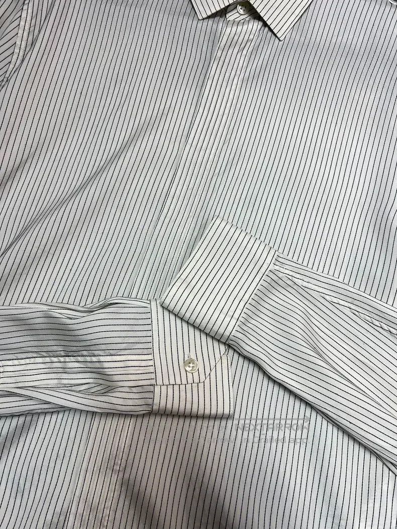 Saint Laurent Paris Saint Laurent Paris size 37 Black and White Striped Silk S Size US XS / EU 42 / 0 - 4 Thumbnail