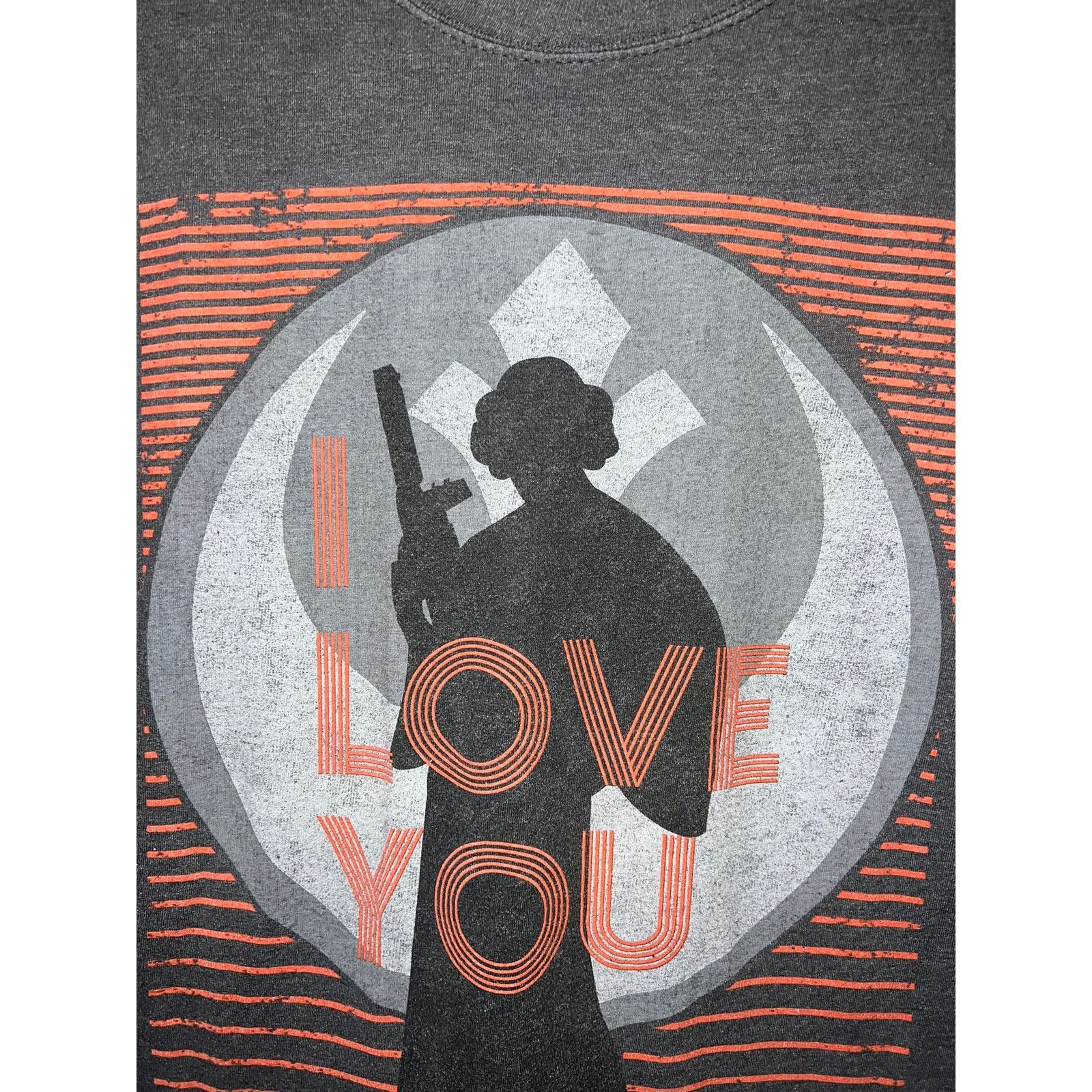 Disney Disney Parks Star Wars Shirt I Love You Gray Movie Tee 2XL Size US XXL / EU 58 / 5 - 2 Thumbnail
