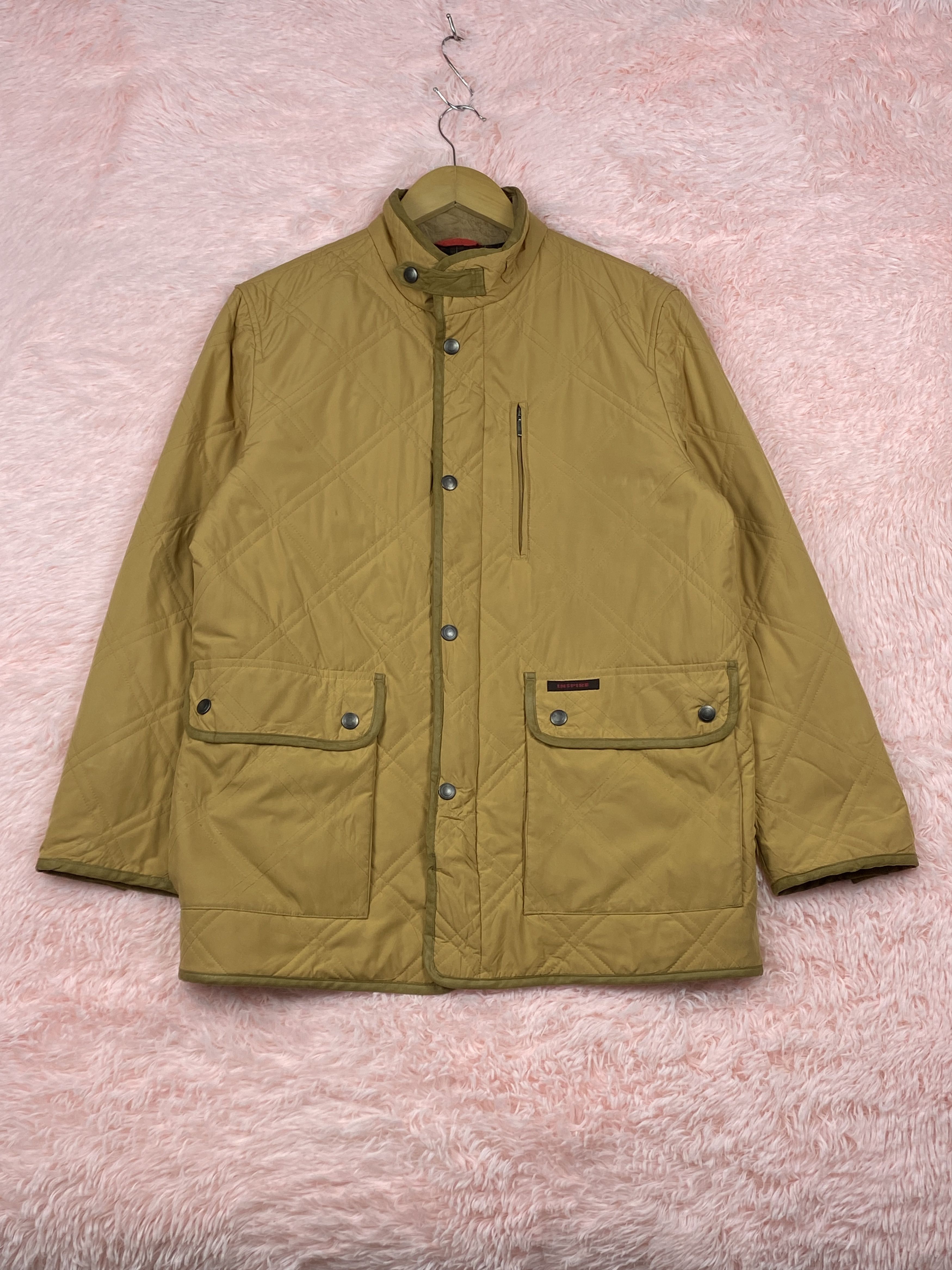 image of Vintage Inspire Flannel Lining Jacket in Brown, Men's (Size Small)