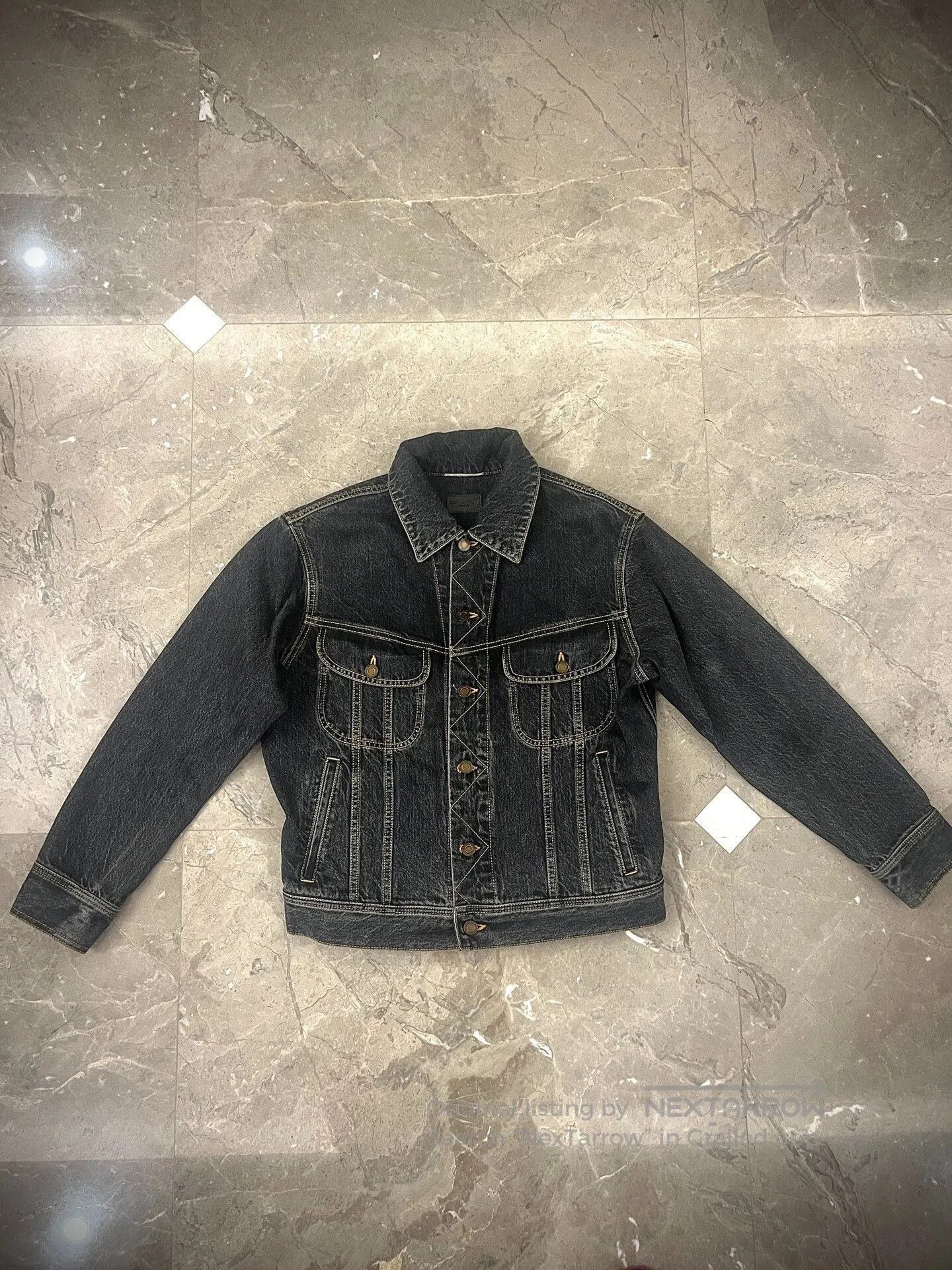 Saint Laurent Paris Saint Laurent Black Denim Jacket. Size US S / EU 44-46 / 1 - 1 Thumbnail