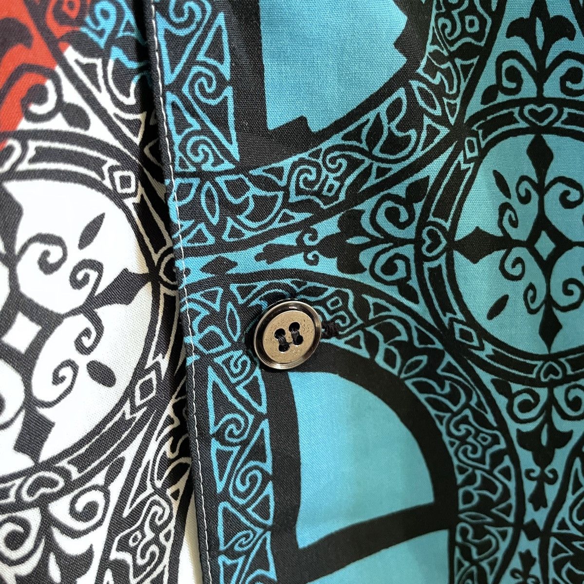 Kansai Yamamoto Vintage design Kansai O japanese pattern shirt Size US L / EU 52-54 / 3 - 5 Thumbnail