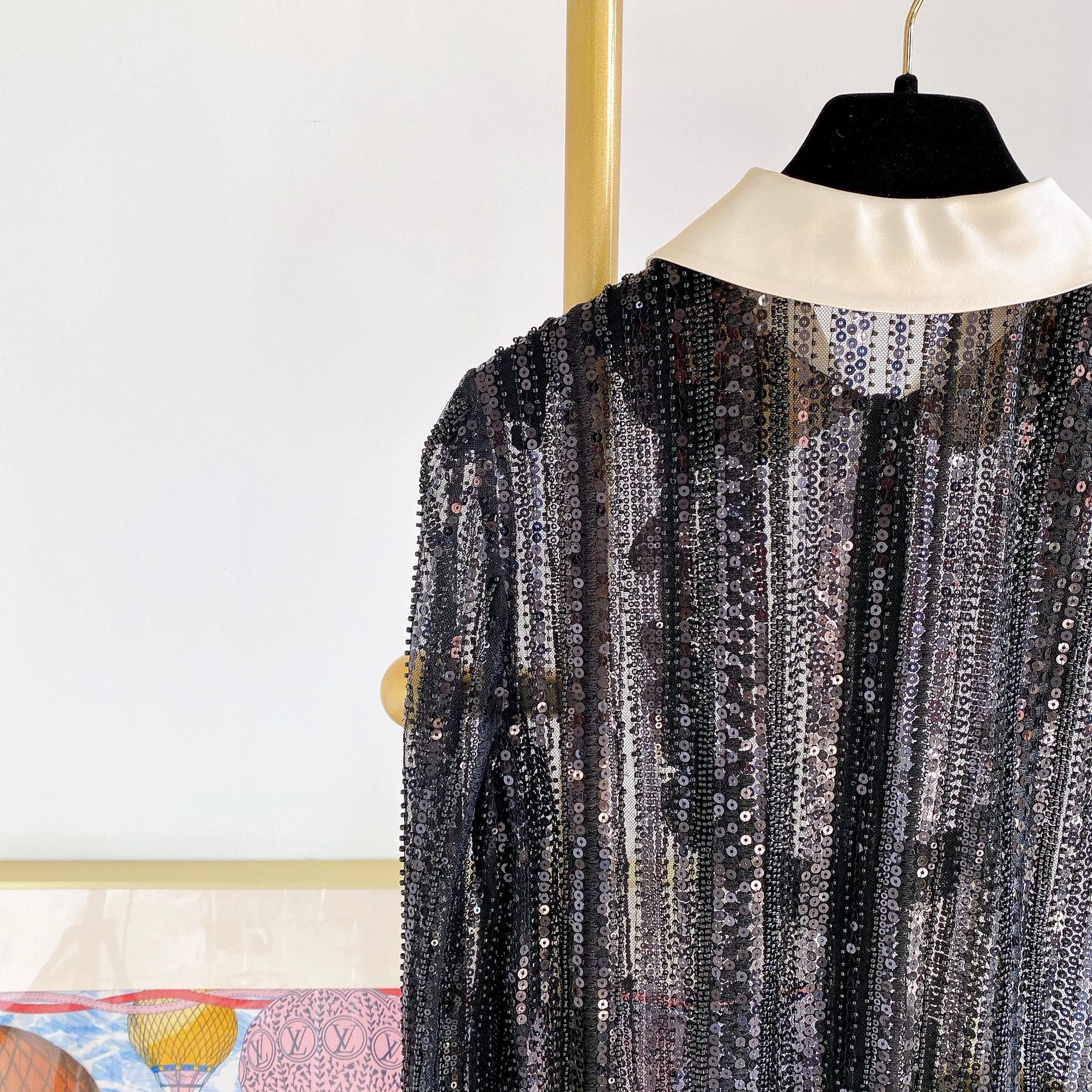 Miu Miu MIUMIU Black Sequin Jacket 40 Size S / US 4 / IT 40 - 5 Thumbnail