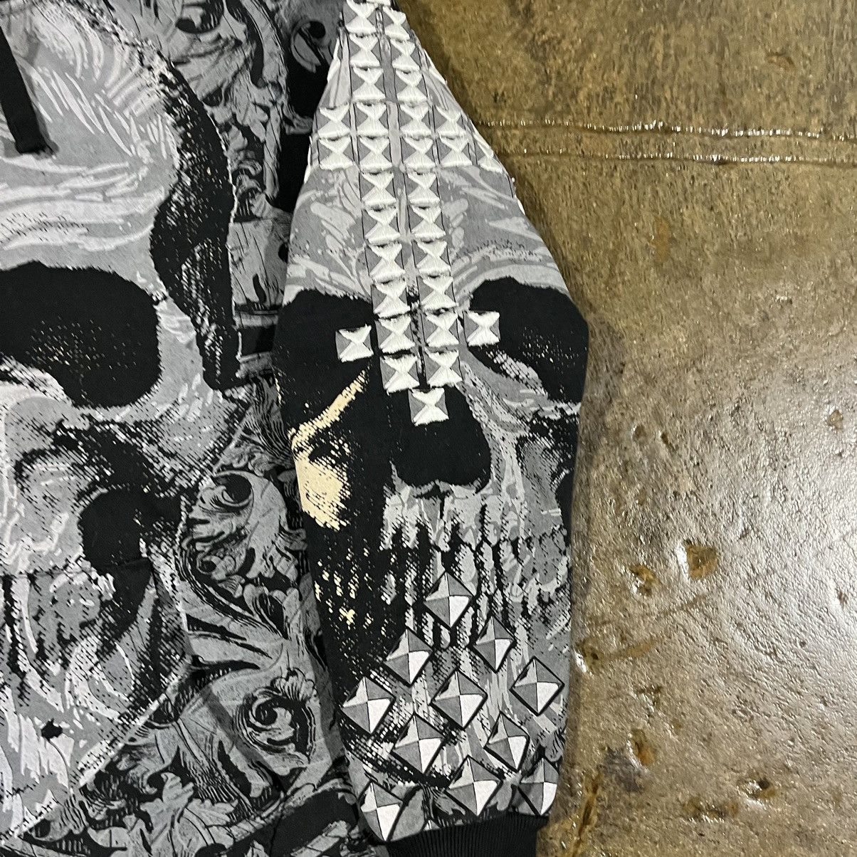 Affliction × Tapout × Vintage Crazy Y2K Affliction Style Zip-Up Hoodie Skull Grunge Skater Size US L / EU 52-54 / 3 - 7 Thumbnail