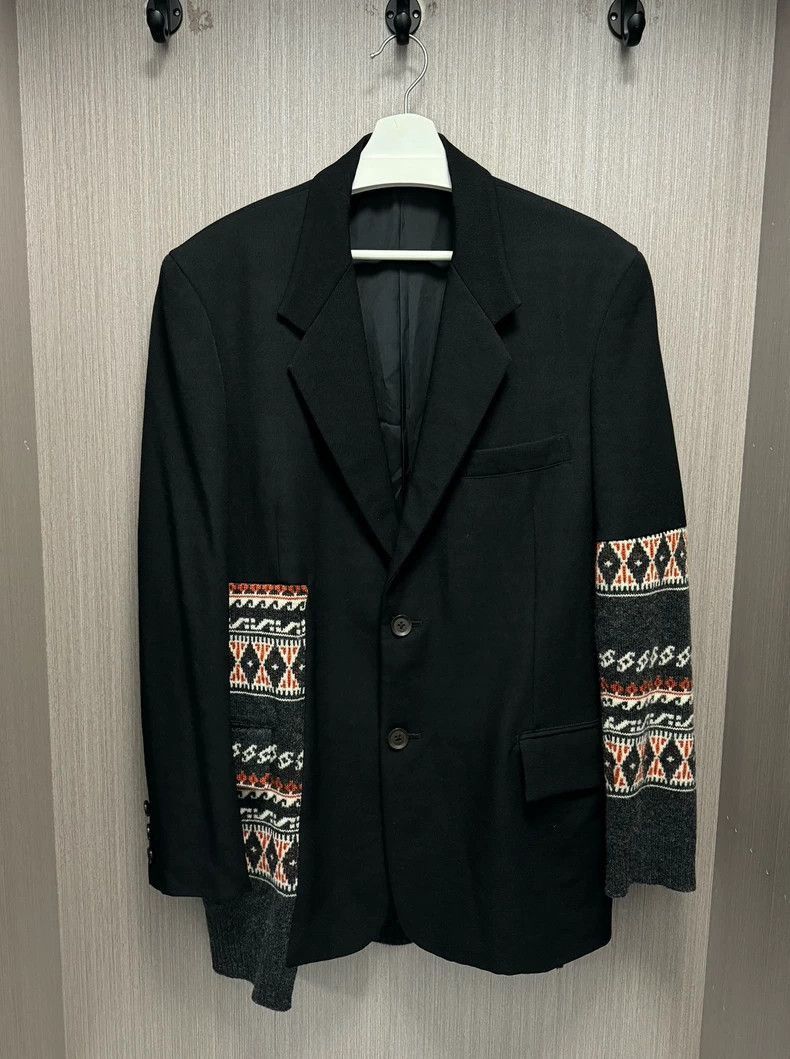 Yohji Yamamoto Yohji Yamamoto 2007 Knit Patchwork Jacket
