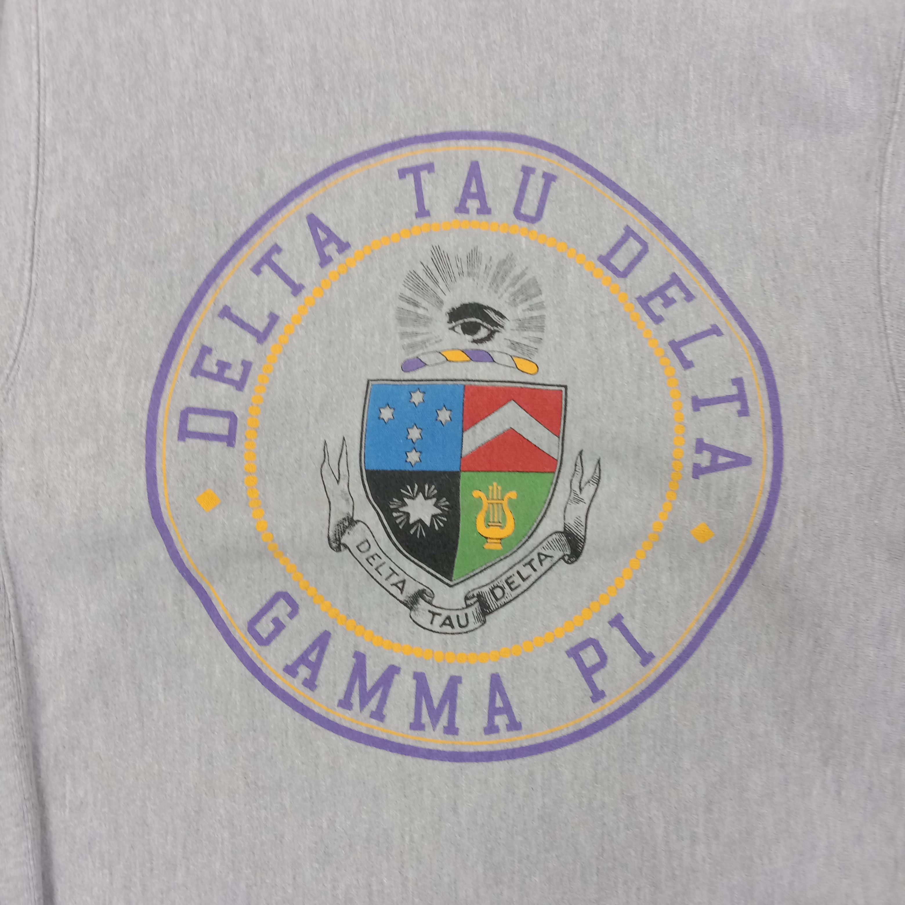 Champion Delta Tau Delta Gamma Pi College University Promo Sweatshirt Size US M / EU 48-50 / 2 - 2 Thumbnail