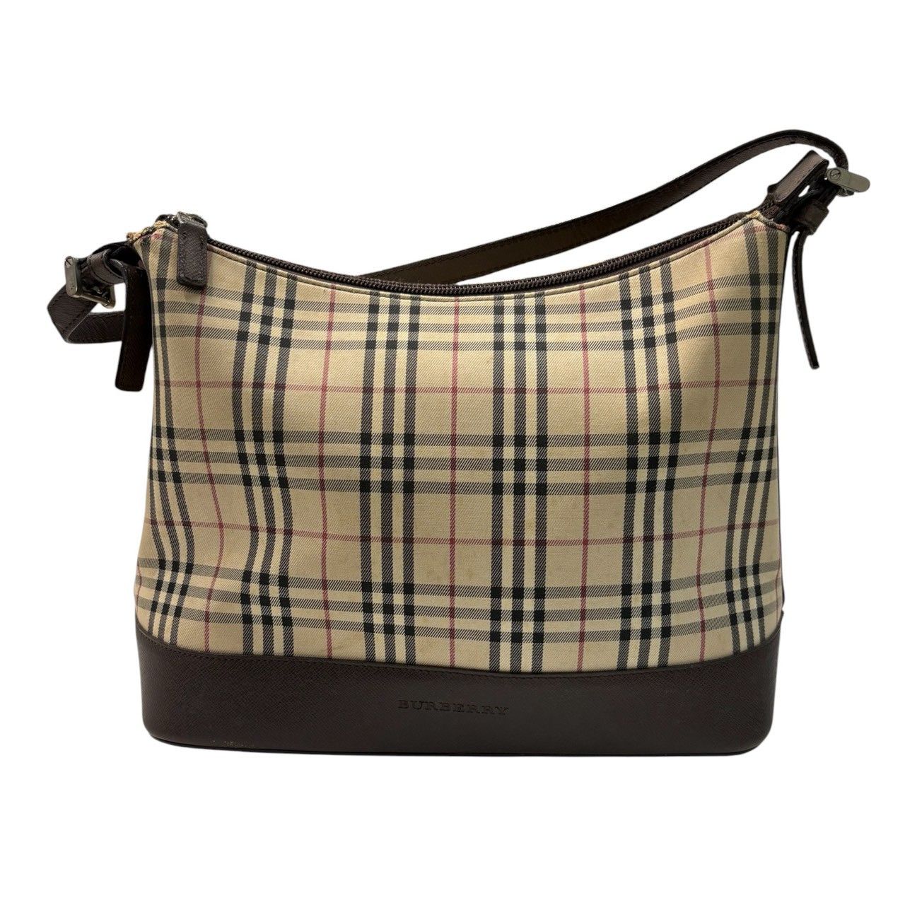 Burberry Burberry Burberry Canvas Leather Shoulder Bag Textile Shoulder Bag DUTY FREE for USA Size ONE SIZE - 1 Thumbnail