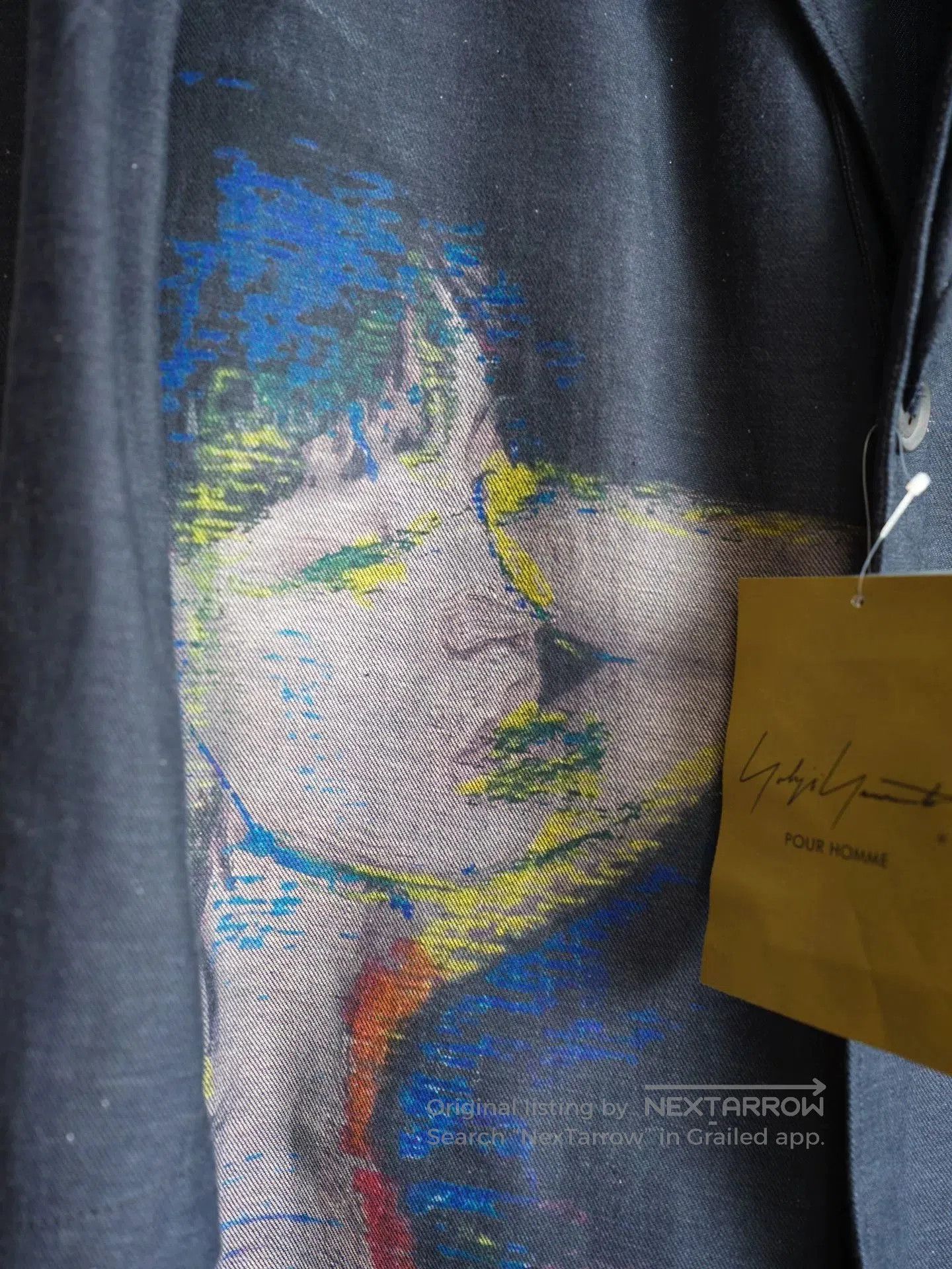 Yohji Yamamoto yohji yamamoto portrait print denim coat. Size S / US 4 / IT 40 - 4 Thumbnail