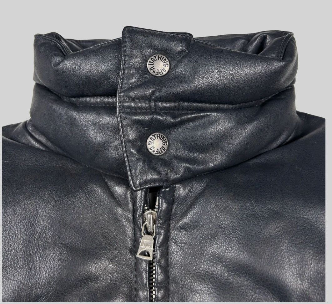 Bape 2004 Nigo Era Bape Leather Down Jacket Size US M / EU 48-50 / 2 - 9 Thumbnail