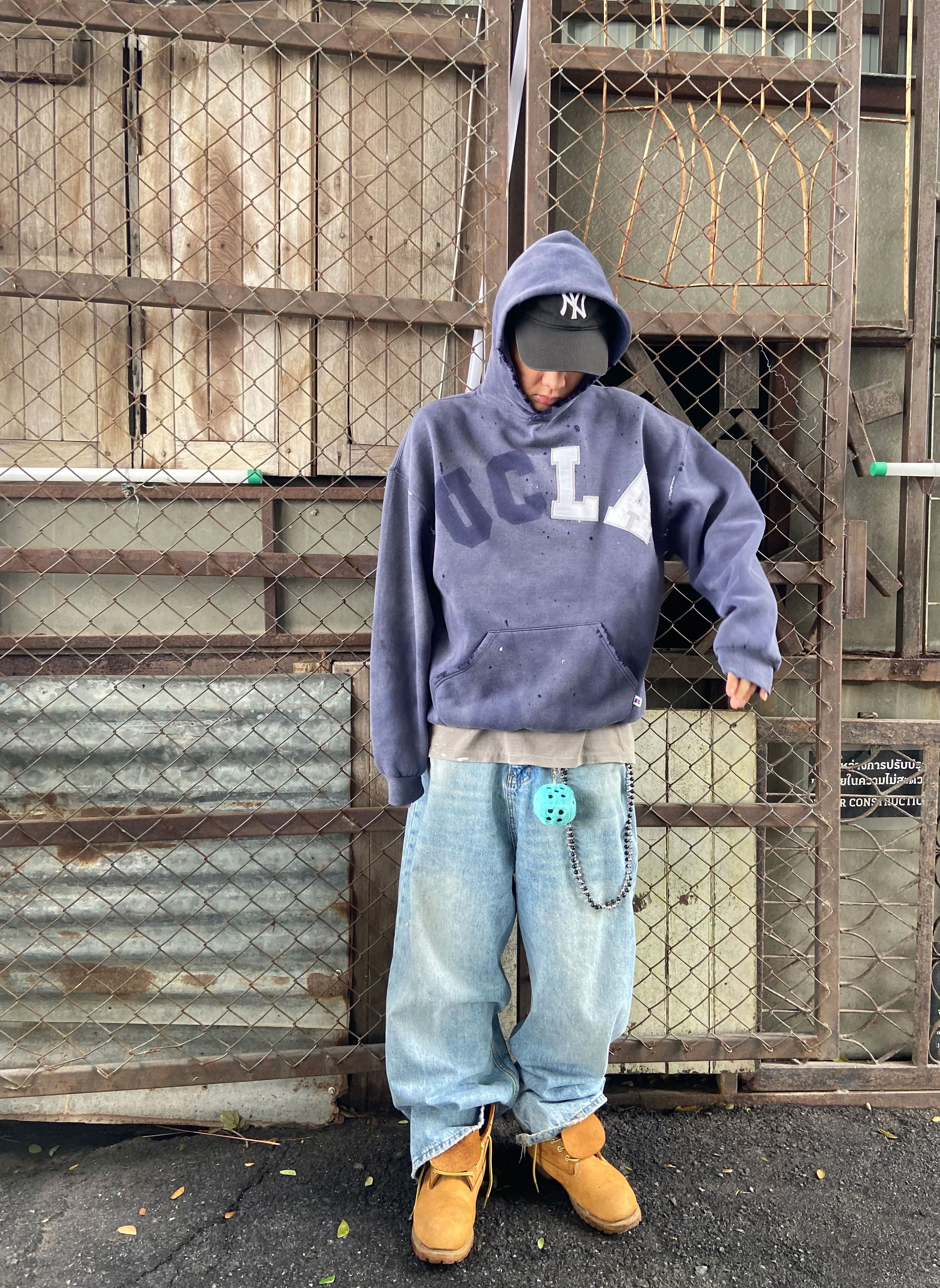 Russell Athletic 90s Vintage Thrashed Russell ”UCLA“ Hoodie Size US XL / EU 56 / 4 - 6 Thumbnail
