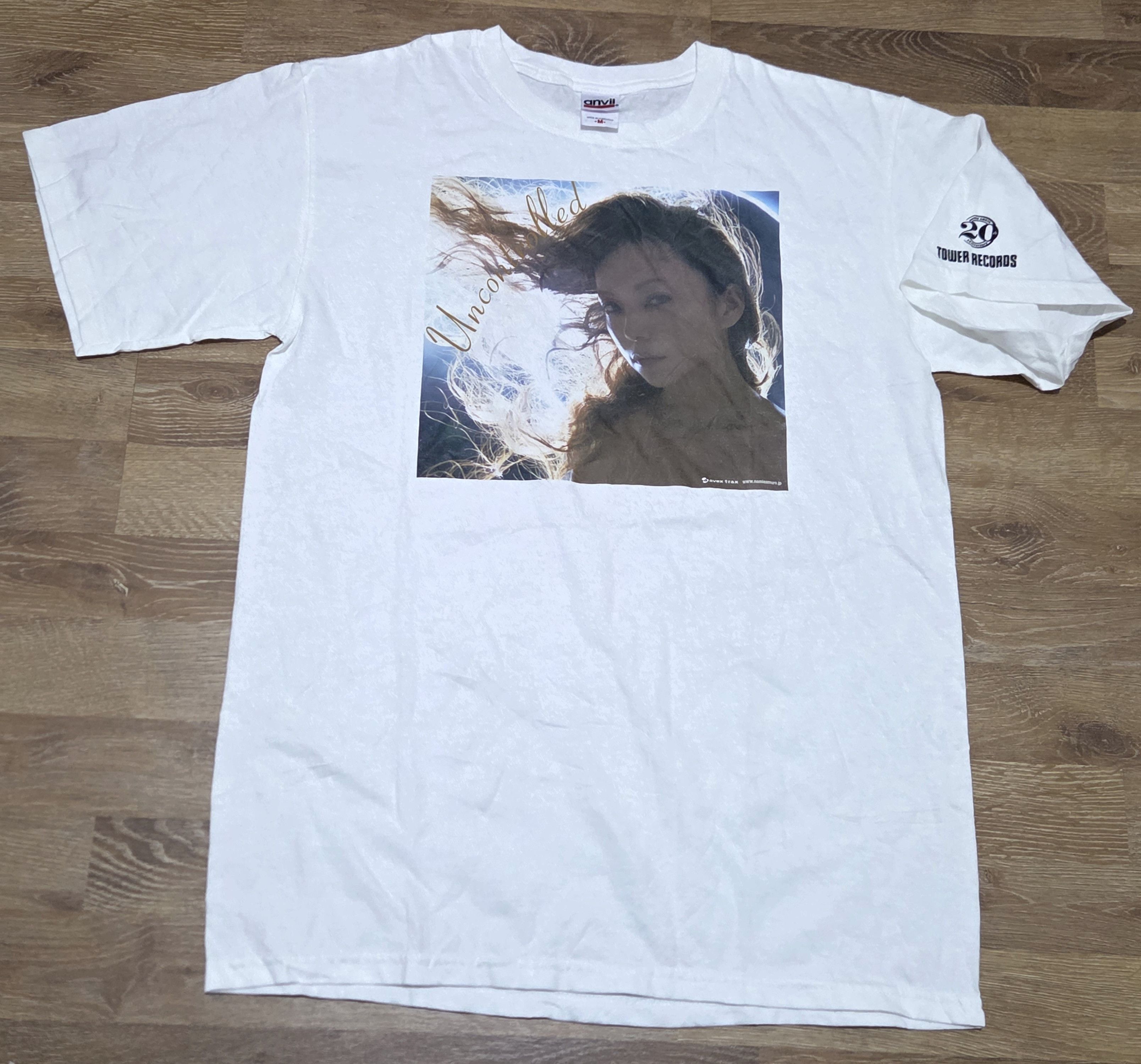 Band Tees Vintage NAMIE AMURO Uncontrolled Album Tower Records Shirt Size US M / EU 48-50 / 2 - 1 Thumbnail
