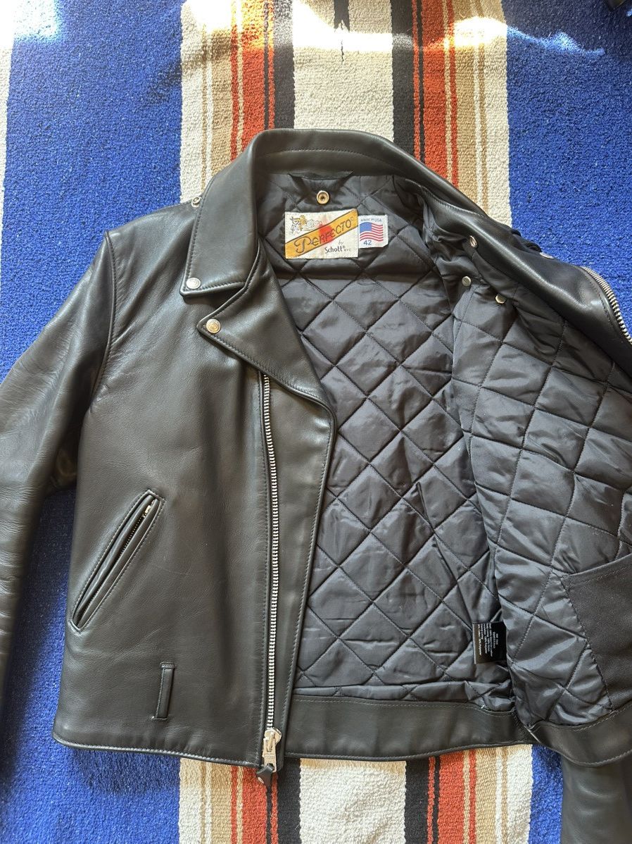 Schott Schott NYC 618 Perfecto black leather jacket – clean version Size US M / EU 48-50 / 2 - 6 Thumbnail